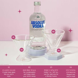 Foto 2 | Juego De Vasos Martini Paris Hilton Double Wall, 207 Ml, 2 Piezas - Venta Internacional.