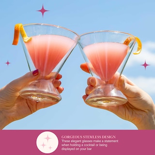 Foto 4 | Juego De Vasos Martini Paris Hilton Double Wall, 207 Ml, 2 Piezas - Venta Internacional.