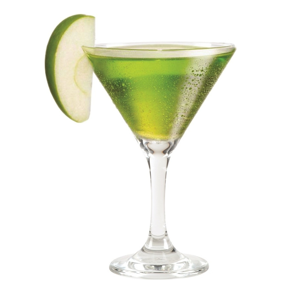 6 Copas Martini De Vidrio Cristar Color Transparente 9 Oz / 261 Ml