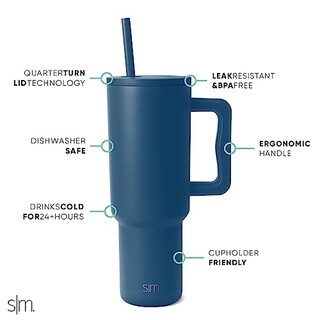 Foto 2 | Venta Internacional - Vaso Simple Modern Trek con Asa y Tapa con Pajita 1183 ml