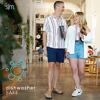 Foto 3 | Venta Internacional - Vaso Simple Modern de Plástico con Tapa y Popote