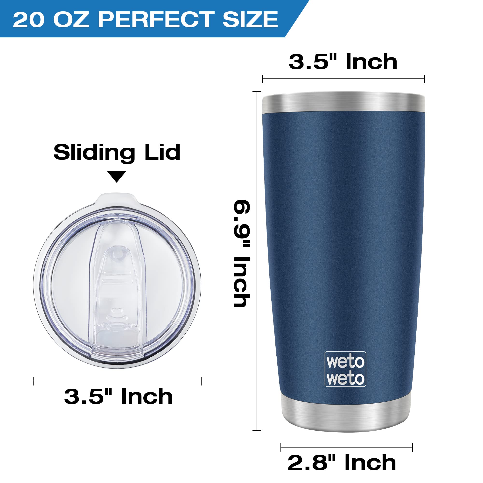 Foto 4 pulgar | Vaso De Café Wetoweto, 600 Ml, De Acero Inoxidable, Aislante Al Vacío - Venta Internacional.