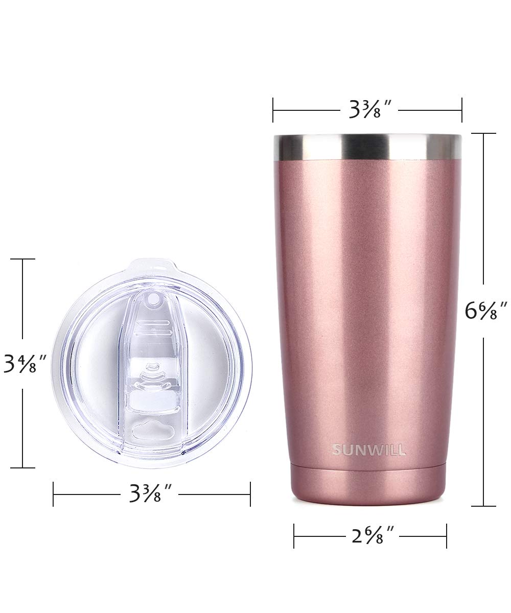 Foto 3 | Vaso Sunwill De Acero Inoxidable De 600 Ml Con Aislamiento Al Vacío, Color Rosa  - Venta Internacional.