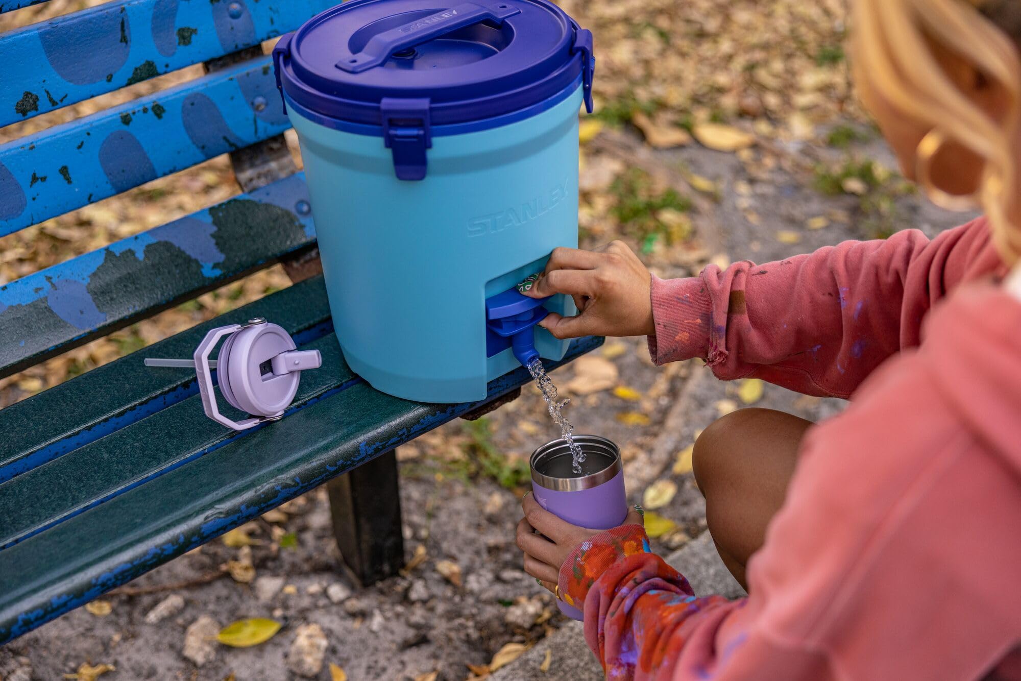 Foto 5 | Botella De Agua Stanley Iceflow De Acero Inoxidable 880 Ml Lavanda - Venta Internacional.