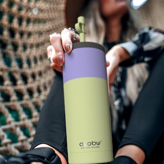Foto 7 | Vaso Asobu Sippy De Acero Inoxidable De Doble Pared, 600 Ml, Amarillo - Venta Internacional.