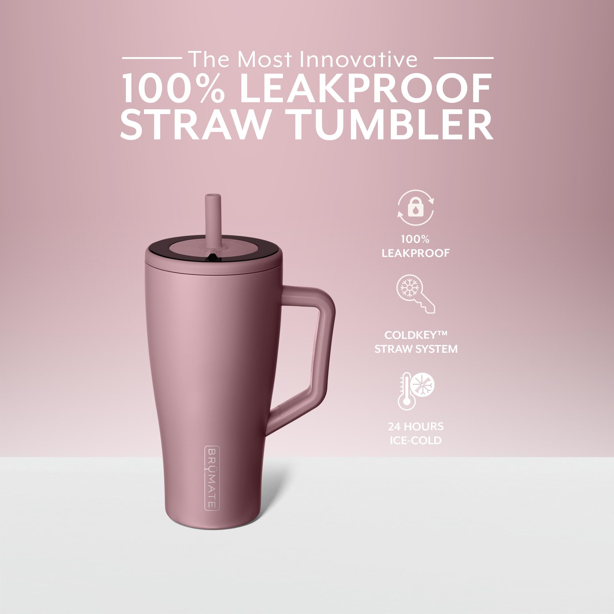 Foto 5 pulgar | Vaso Brümate Era De 900 Ml Con Mango, Pajita, Acero Inoxidable - Venta Internacional.