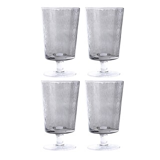 Foto 2 | Set De Copas De Vidrio Crown Baccara Carpal Gris 4 Piezas De 365 Ml
