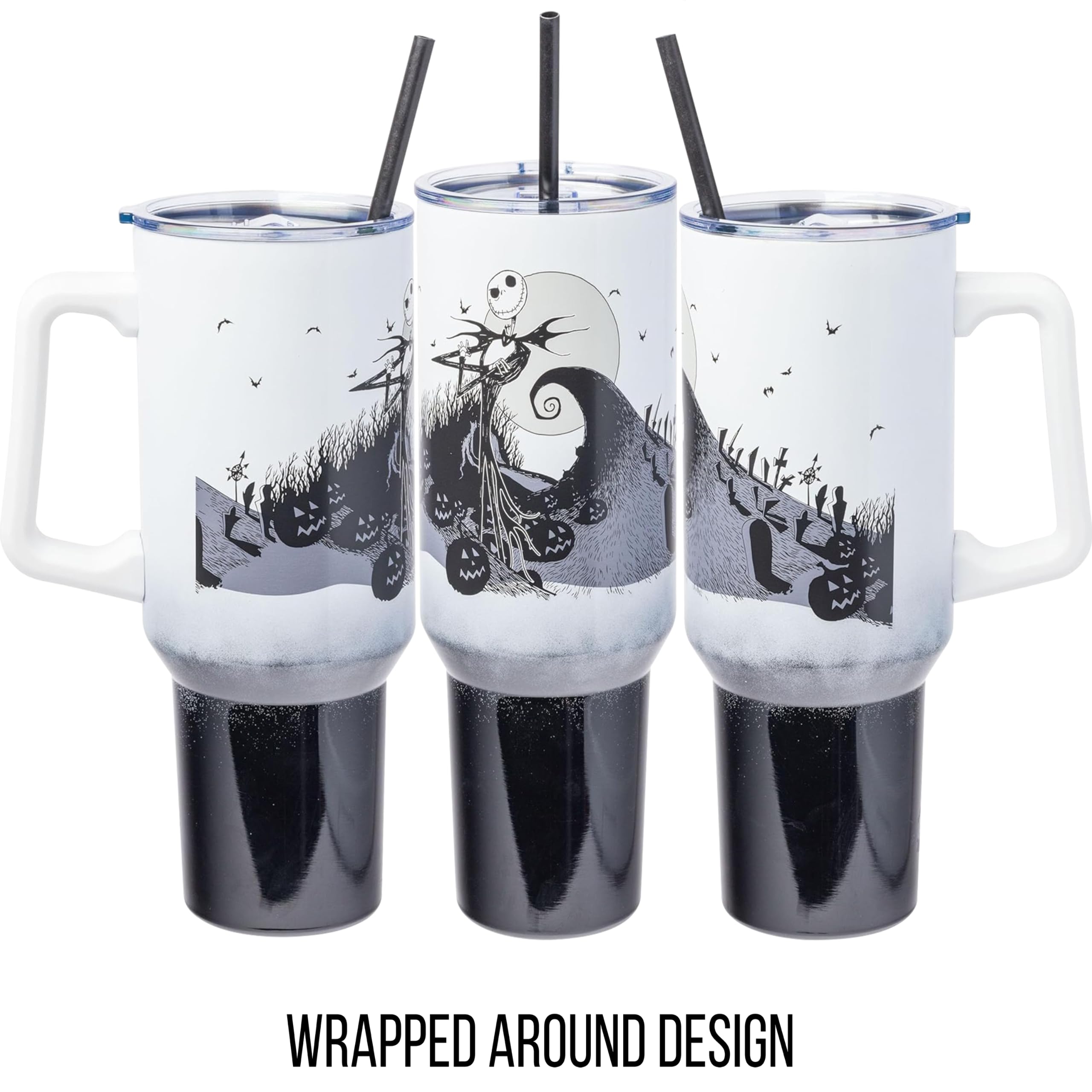 Foto 4 pulgar | Vaso Plateado Buffalo Disney Nightmare Before Christmas 1.2 L - Venta Internacional.