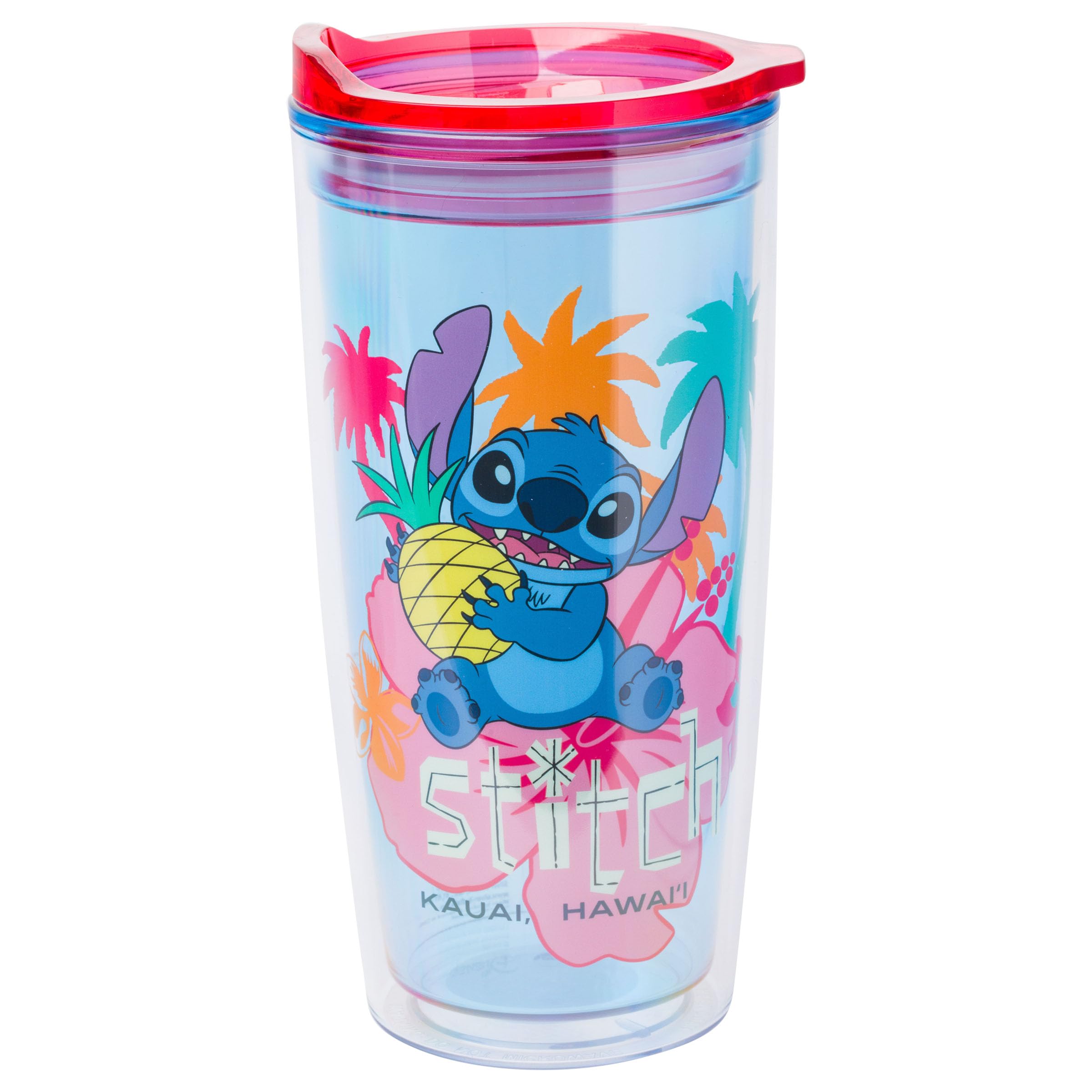 Vaso De Viaje Plateado Buffalo Disney Lilo And Stitch 590 Ml - Venta Internacional.