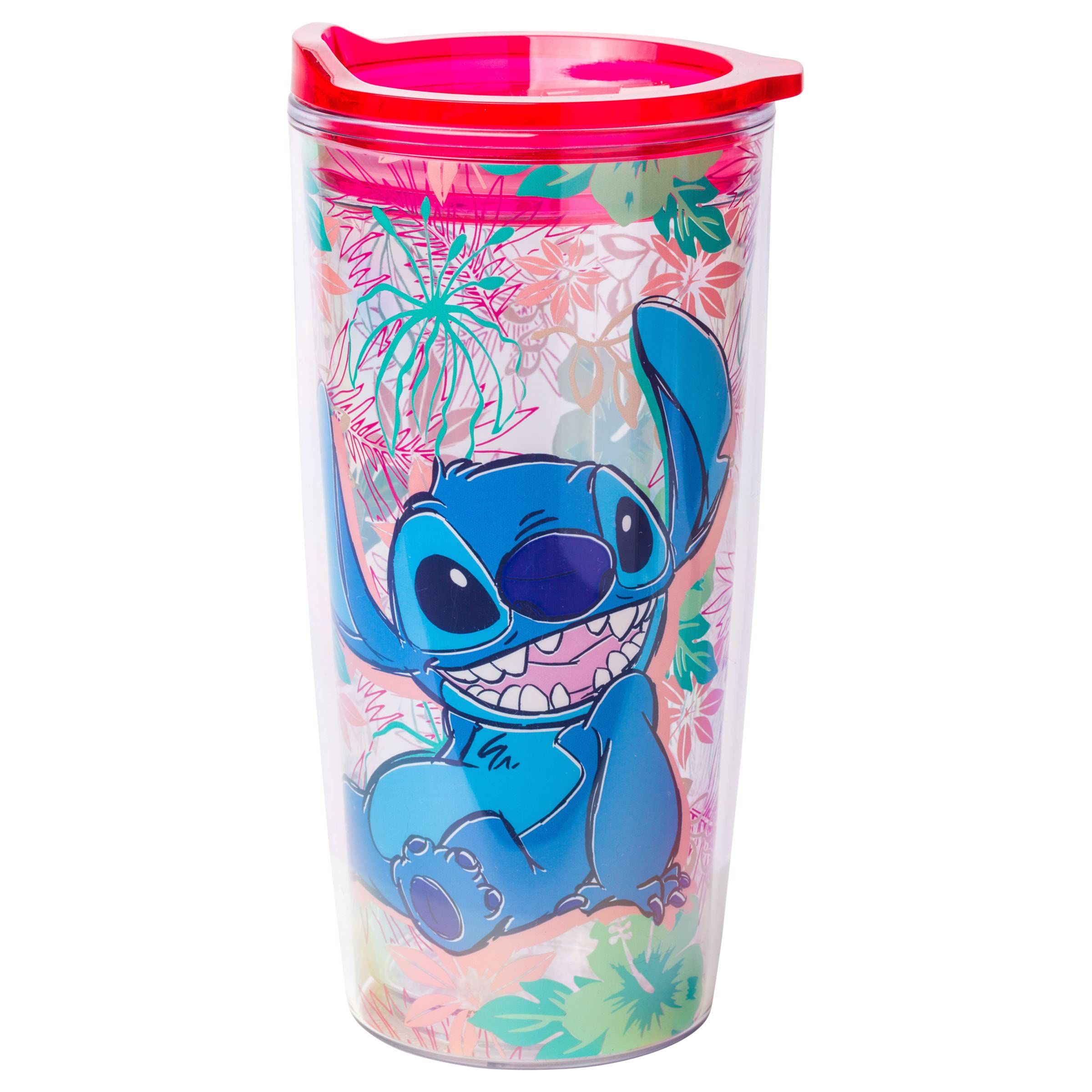 Vaso De Viaje Silver Buffalo Lilo And Stitch, 600 Ml - Venta Internacional.