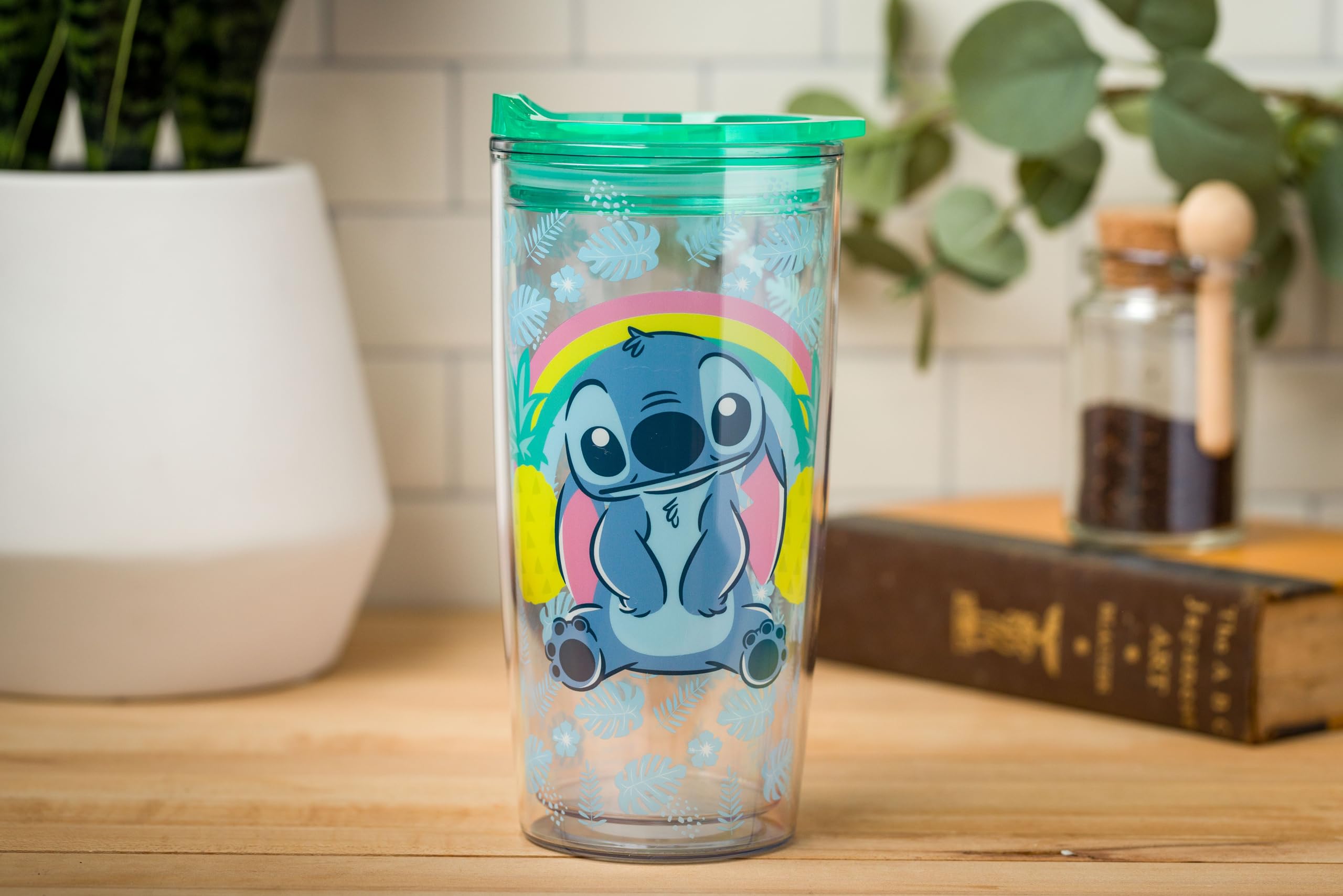 Foto 4 pulgar | Vaso De Viaje Plateado Buffalo Disney Lilo And Stitch, 600 Ml - Venta Internacional.