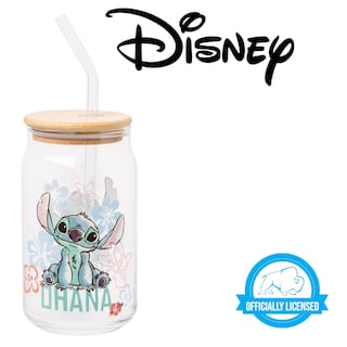 Foto 5 | Vaso En Tarro De Cristal Silver Buffalo Disney Lilo And Stitch, 480 Ml - Venta Internacional.
