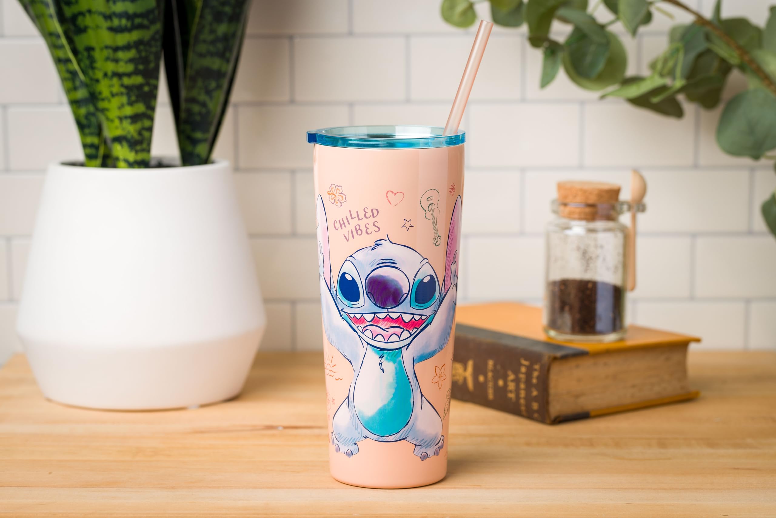 Foto 2 | Vaso Plateado Buffalo Disney Lilo And Stitch, 650 Ml, Refrigerado  - Venta Internacional.