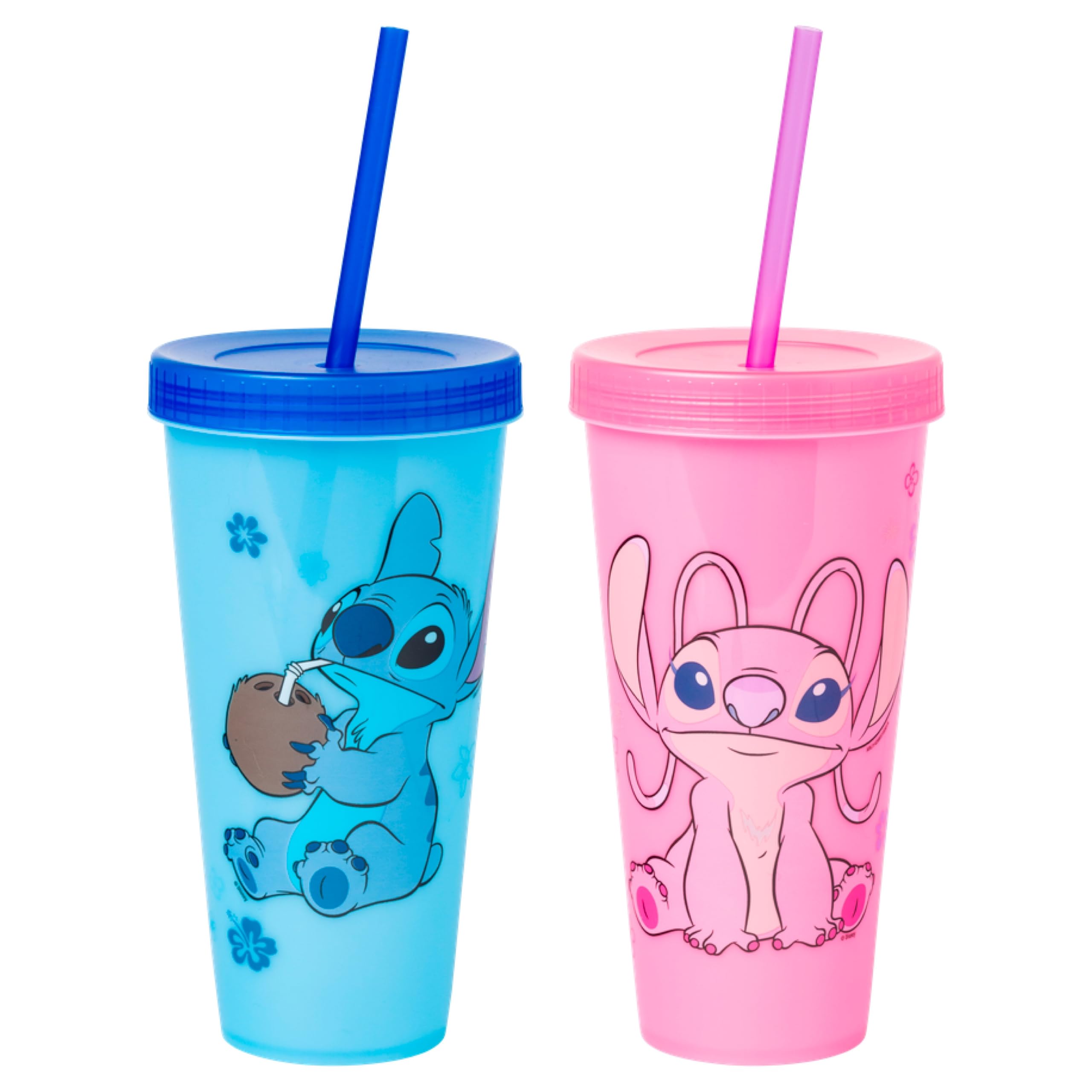 Foto 2 pulgar | Vaso De Plástico Plateado Buffalo Disney Lilo And Stitch 710 Ml - Venta Internacional.