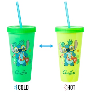 Foto 5 | Vaso De Plástico Plateado Buffalo Disney Lilo And Stitch, 700 Ml - Venta Internacional.