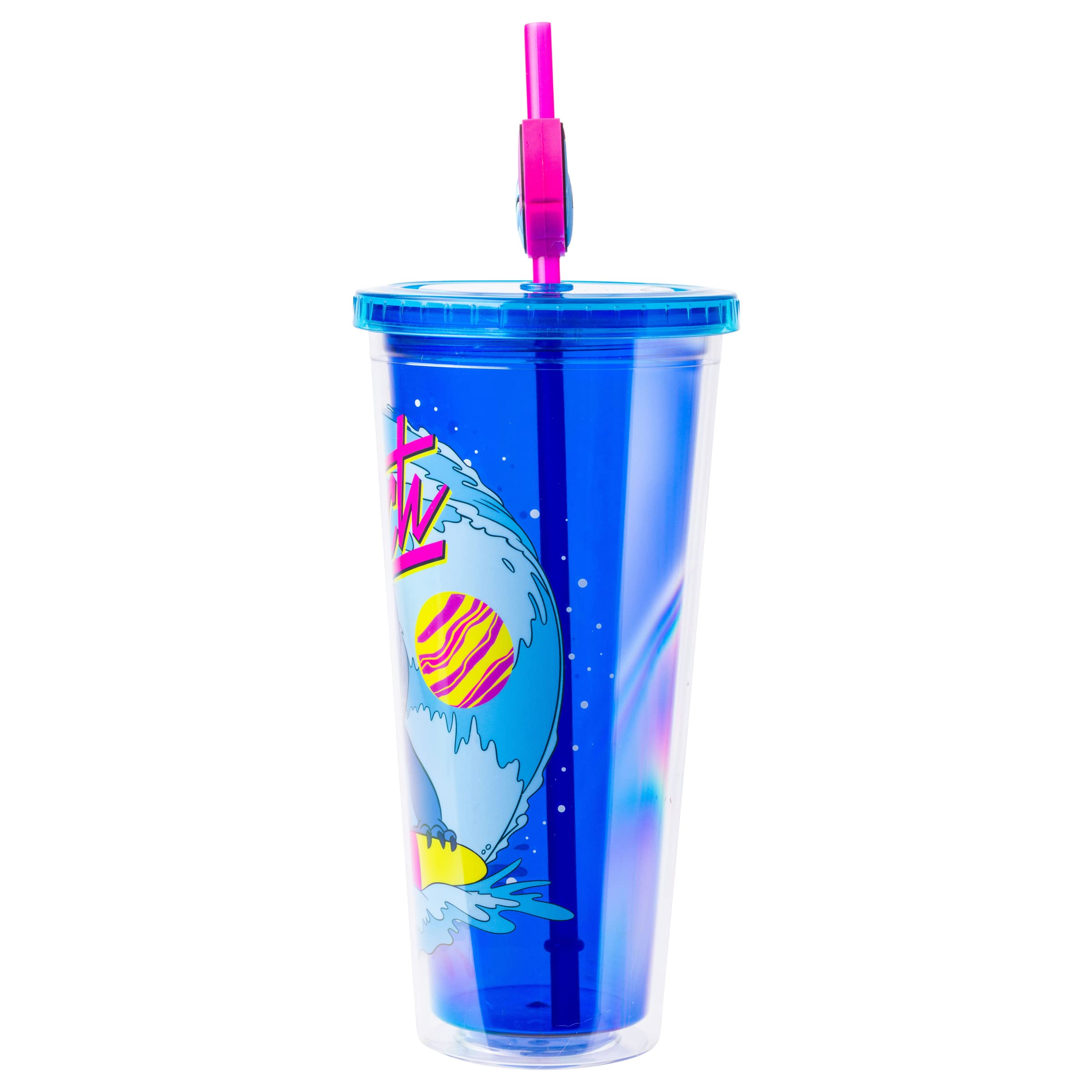 Foto 4 pulgar | Copa Cold Cup Silver Buffalo Lilo And Stitch Cosmic Surfer 700 Ml - Venta Internacional.