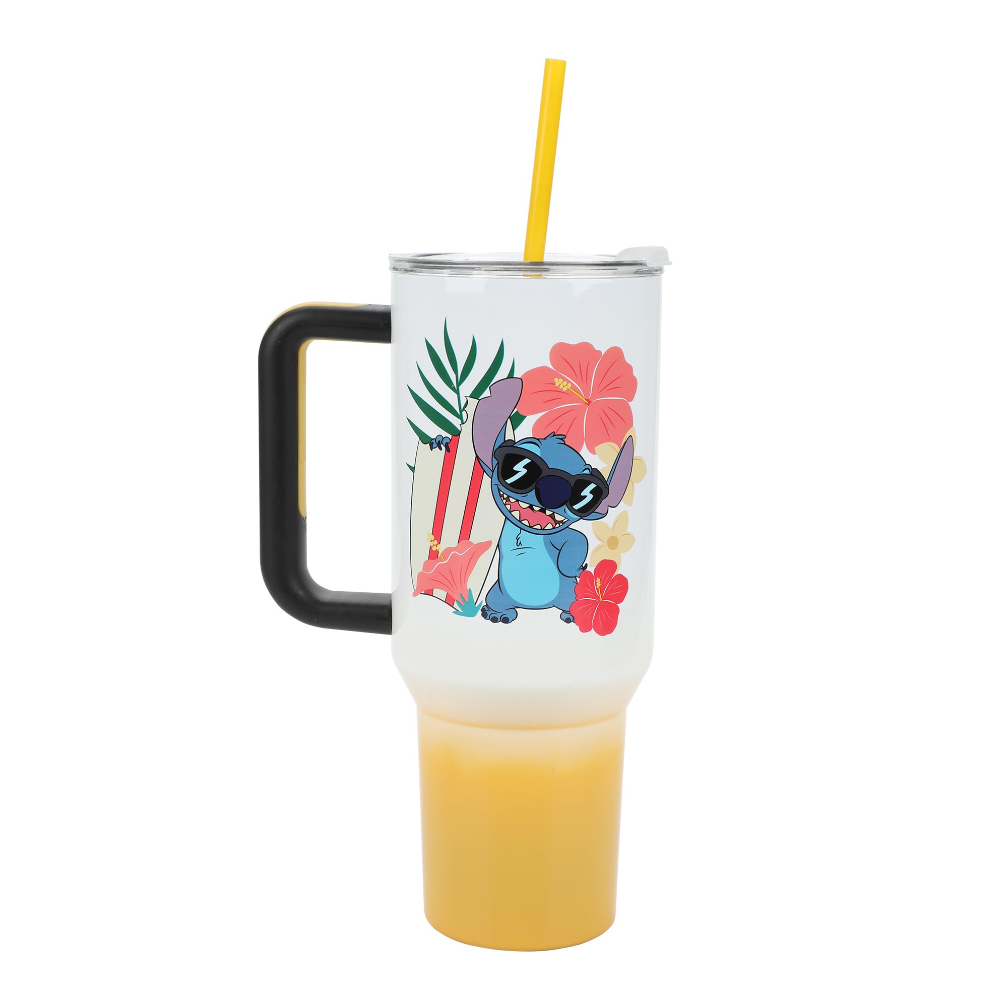 Foto 4 pulgar | Vaso De Acero Inoxidable Bioworld Disney Stitch Hawaiian 1.2 L - Venta Internacional.