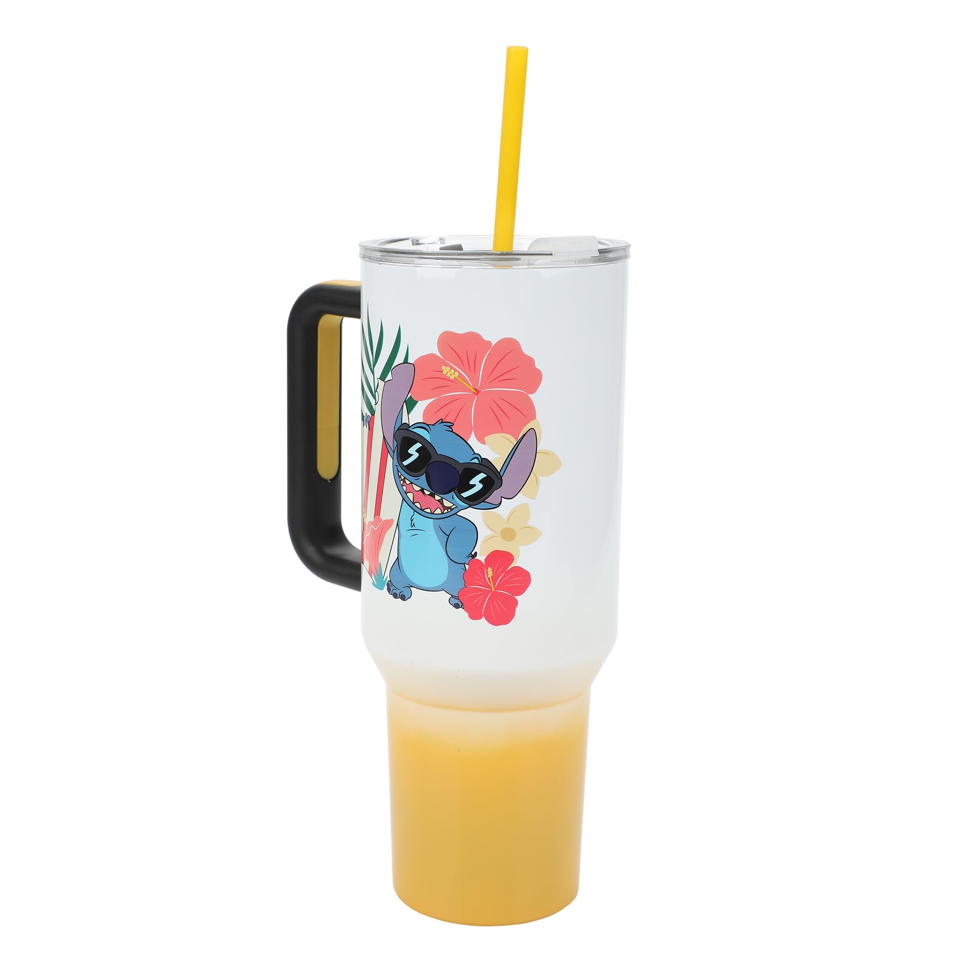 Foto 5 pulgar | Vaso De Acero Inoxidable Bioworld Disney Stitch Hawaiian 1.2 L - Venta Internacional.