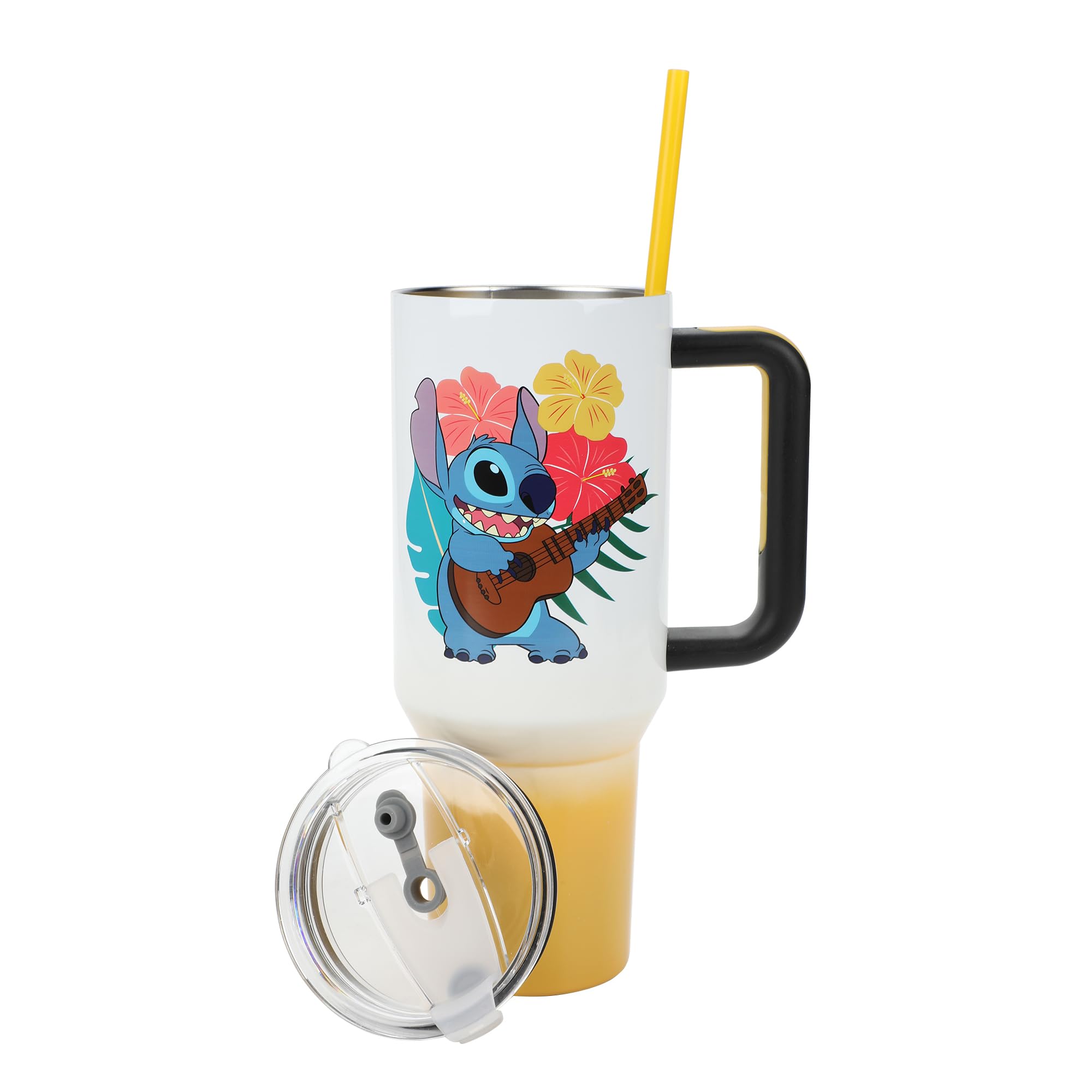 Foto 8 pulgar | Vaso De Acero Inoxidable Bioworld Disney Stitch Hawaiian 1.2 L - Venta Internacional.