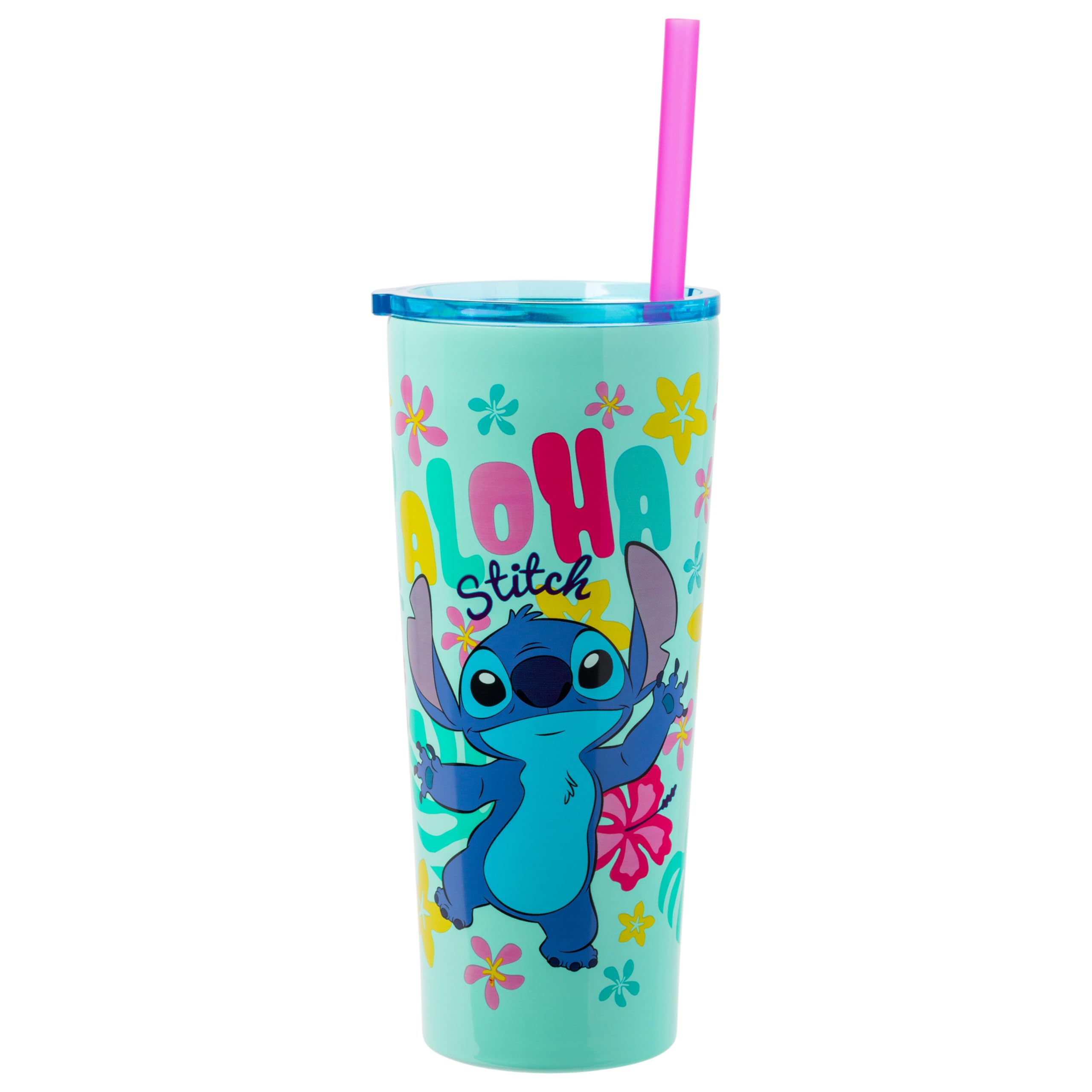 Vaso Plateado Buffalo Disney Lilo And Stitch Aloha, 650 Ml - Venta Internacional.