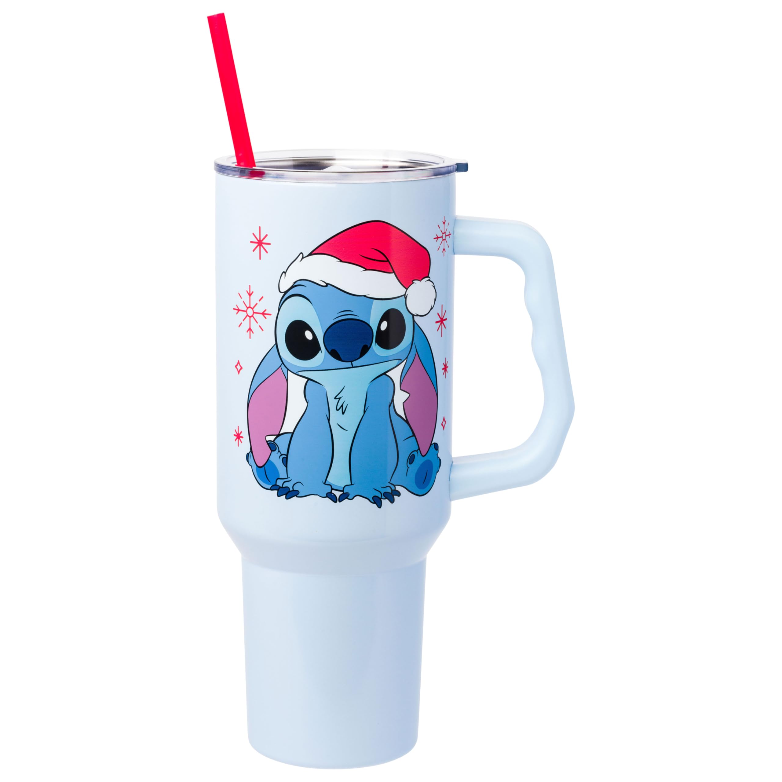 Vaso Plateado Buffalo Disney Lilo And Stitch De 1,2 L Con Pajita - Venta Internacional.