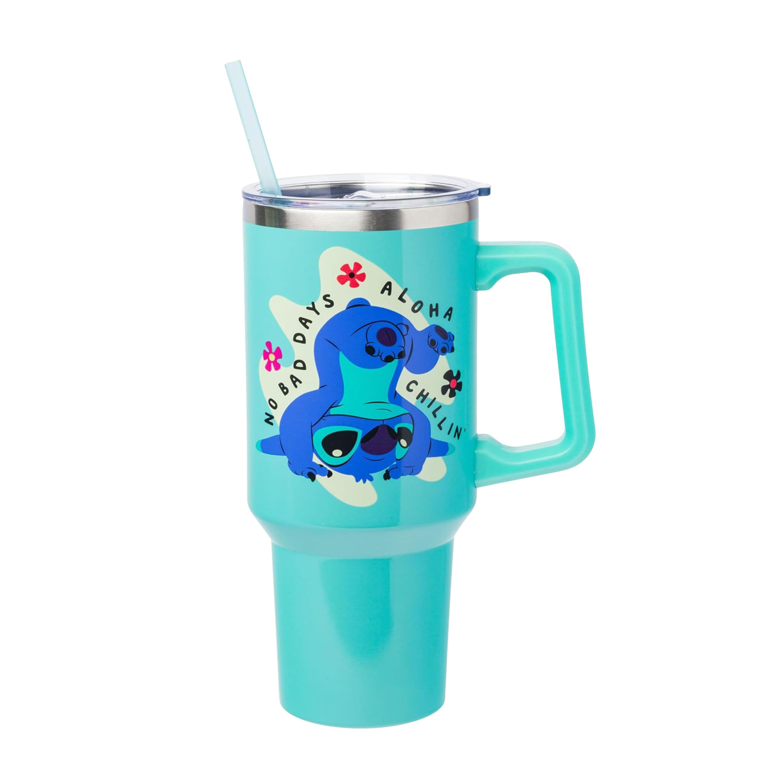 Vaso Plateado Buffalo Disney Lilo And Stitch De Acero Inoxidable De 1,2 L - Venta Internacional.