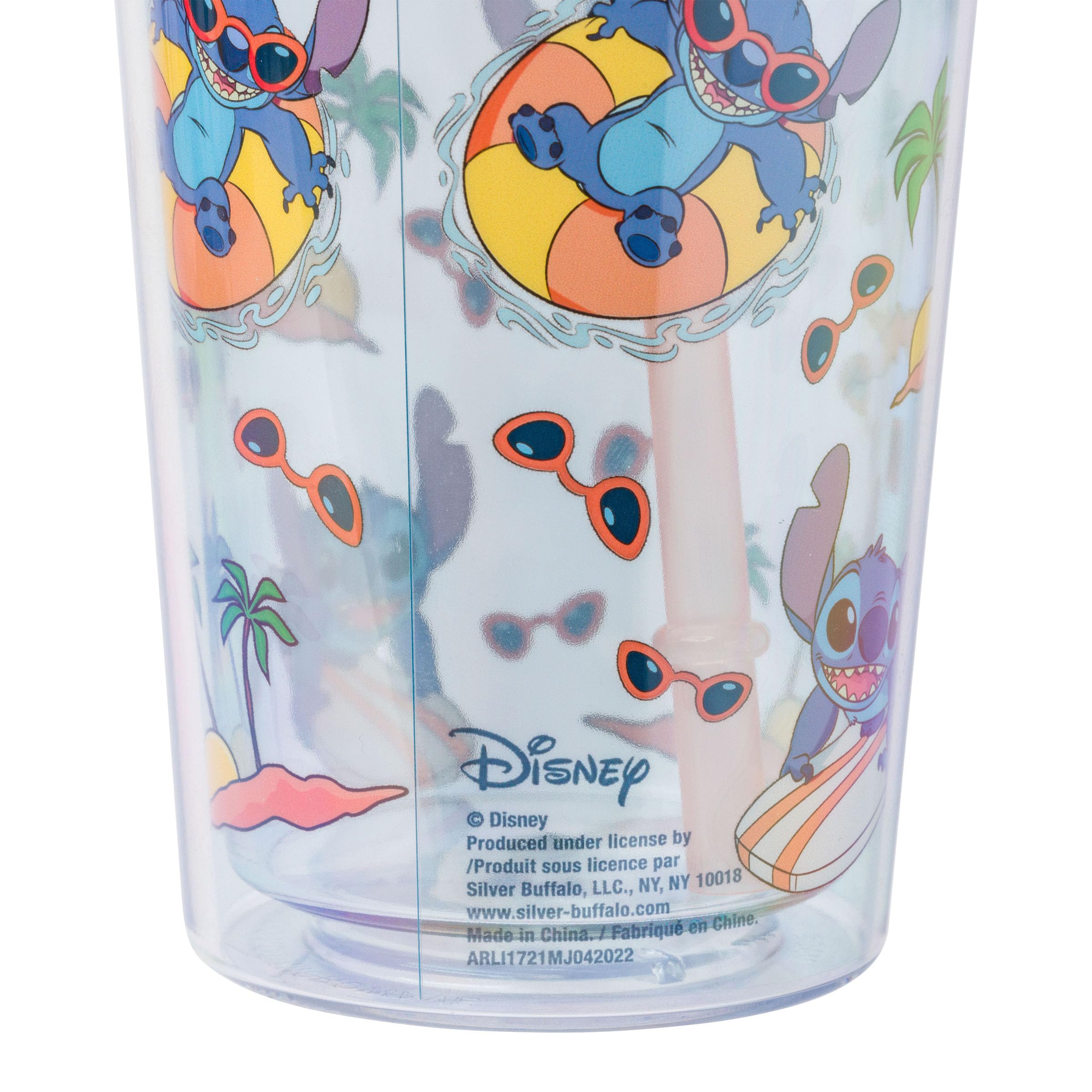 Foto 4 pulgar | Cold Cup Silver Buffalo Lilo And Stitch Ocean De 710 Ml Con Tapa - Venta Internacional.