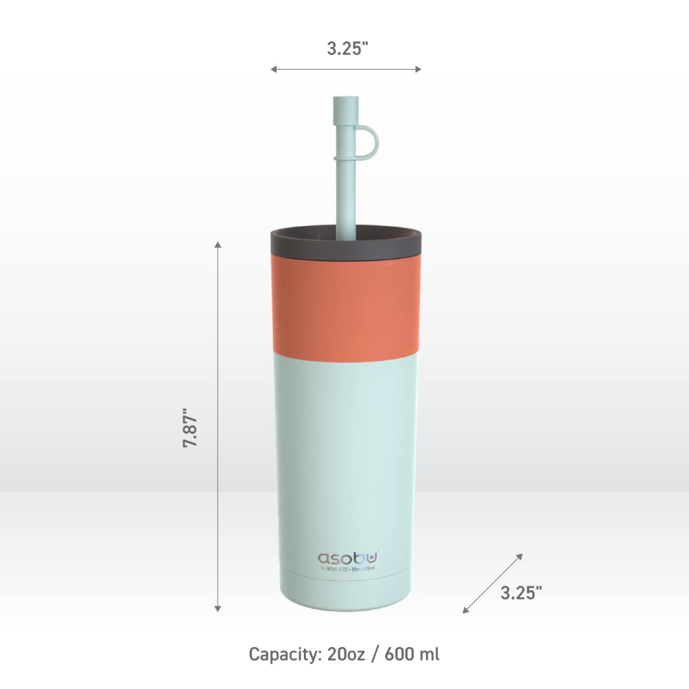 Foto 6 | Vaso Asobu Sippy De Acero Inoxidable De Doble Pared, 600 Ml, Color Turquesa Pastel - Venta Internacional.