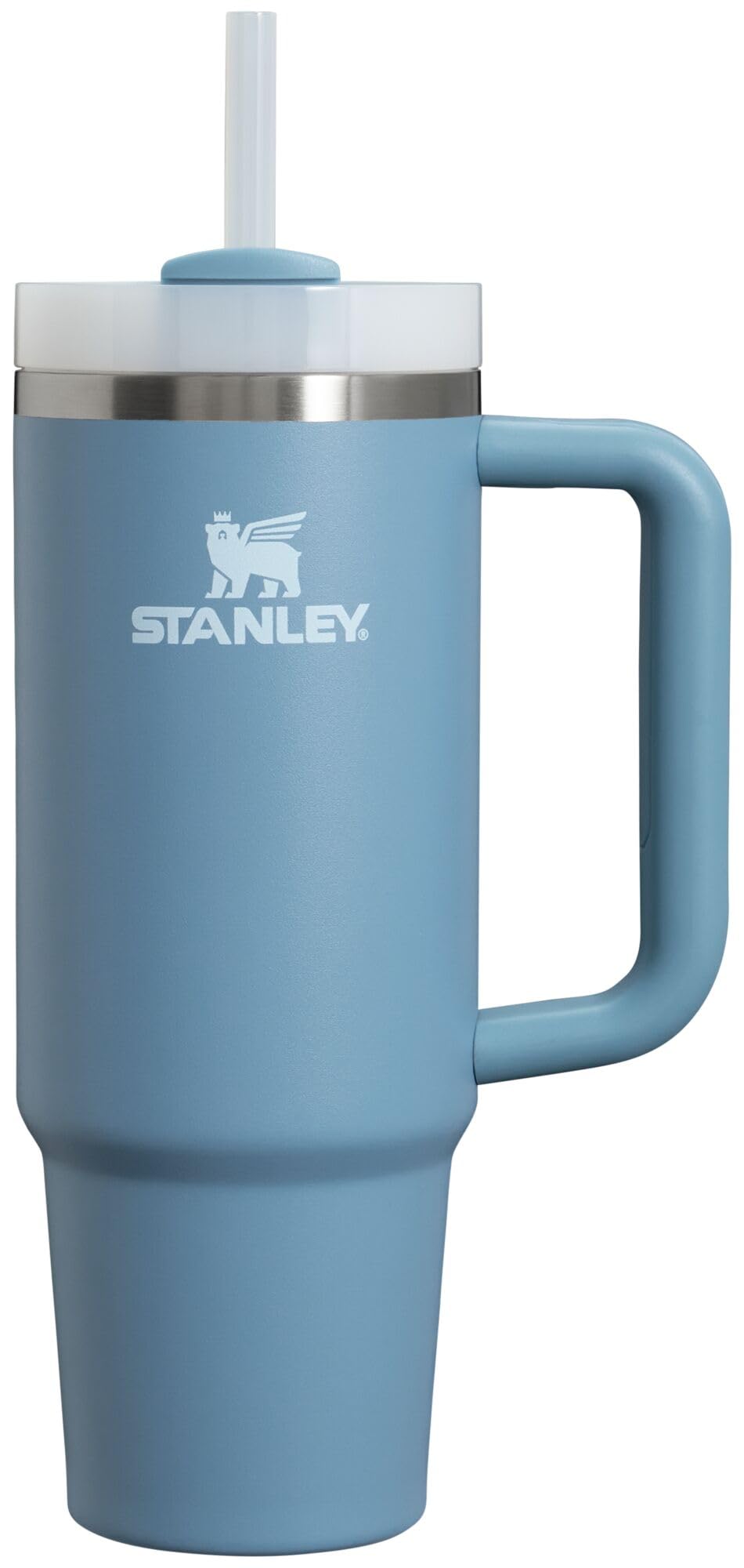 Vaso Stanley Quencher H2.0 Con Mango Y Pajita, 900 Ml, Color Índigo - Venta Internacional.