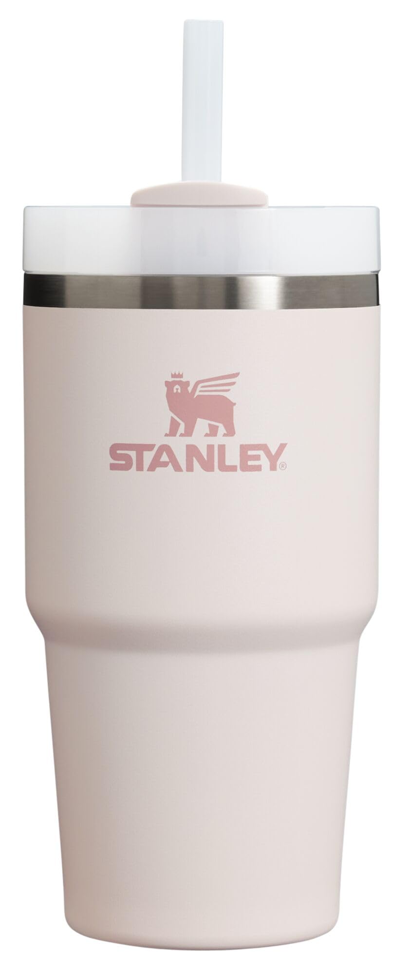 Vaso Stanley Quencher H2.0 Con Pajita, 590 Ml, Cuarzo Rosa - Venta Internacional.