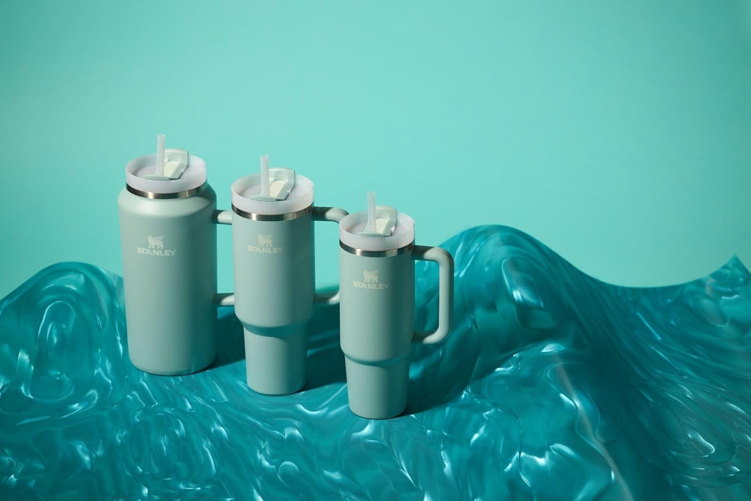 Foto 7 pulgar | Vaso Stanley Quencher H2.0 Con Mango Y Pajita, 900 Ml, Seafoam - Venta Internacional.