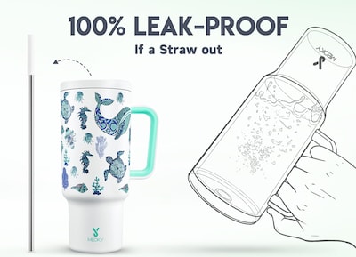 Foto 3 | Vaso Meoky Glow In The Dark 1,2 l con Asa y Popote - Venta Internacional