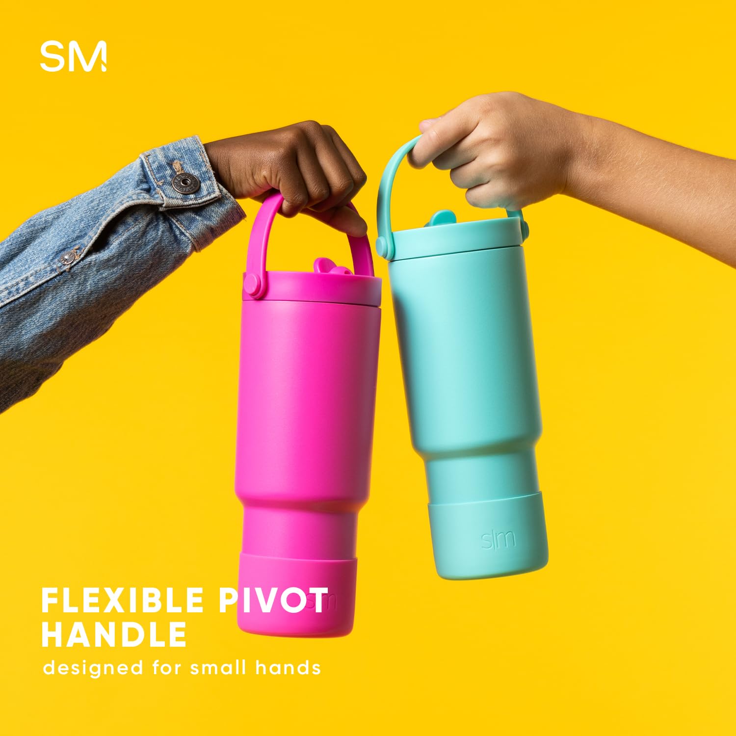 Foto 5 | Botella De Agua Simple Modern Trek Pivot Para Niños De 710 Ml, Acero Rosa - Venta Internacional.