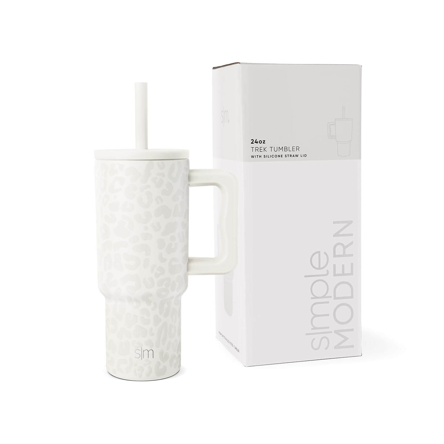 Foto 2 pulgar | Vaso Simple Modern Kids Trek Collection 700 Ml Cream Leopard - Venta Internacional.