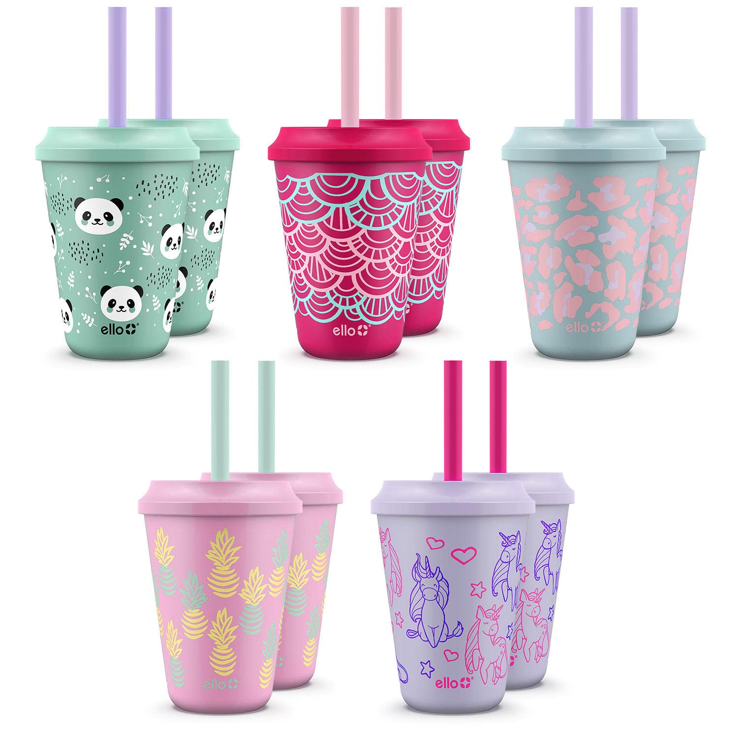 Foto 3 pulgar | Vasos Ello Kids De Plástico Reutilizables Que Cambian De Color, 350 Ml, Paquete De 10 - Venta Internacional.