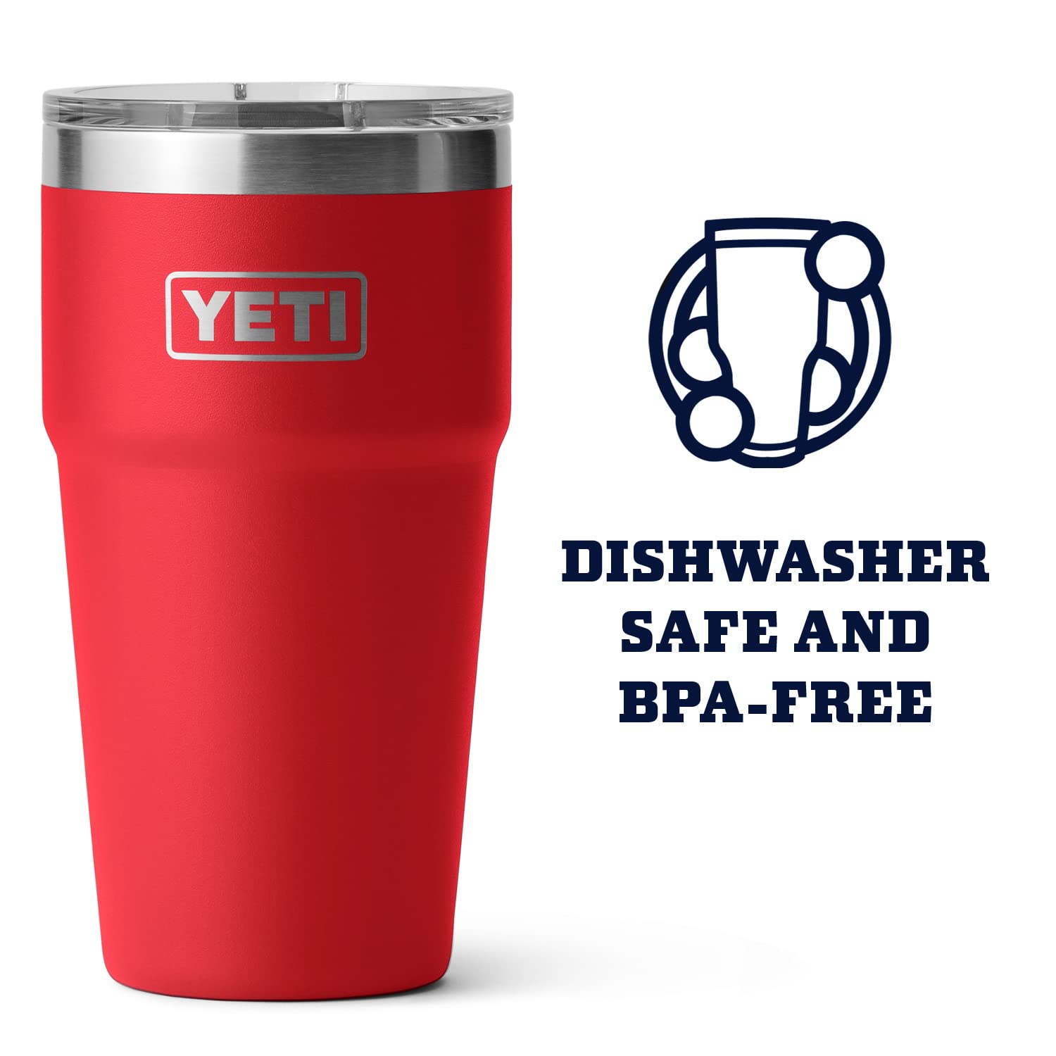 Foto 5 | Pinta Reutilizable Para Fiestas Yeti Rambler, Apilable, 470 Ml - Venta Internacional.