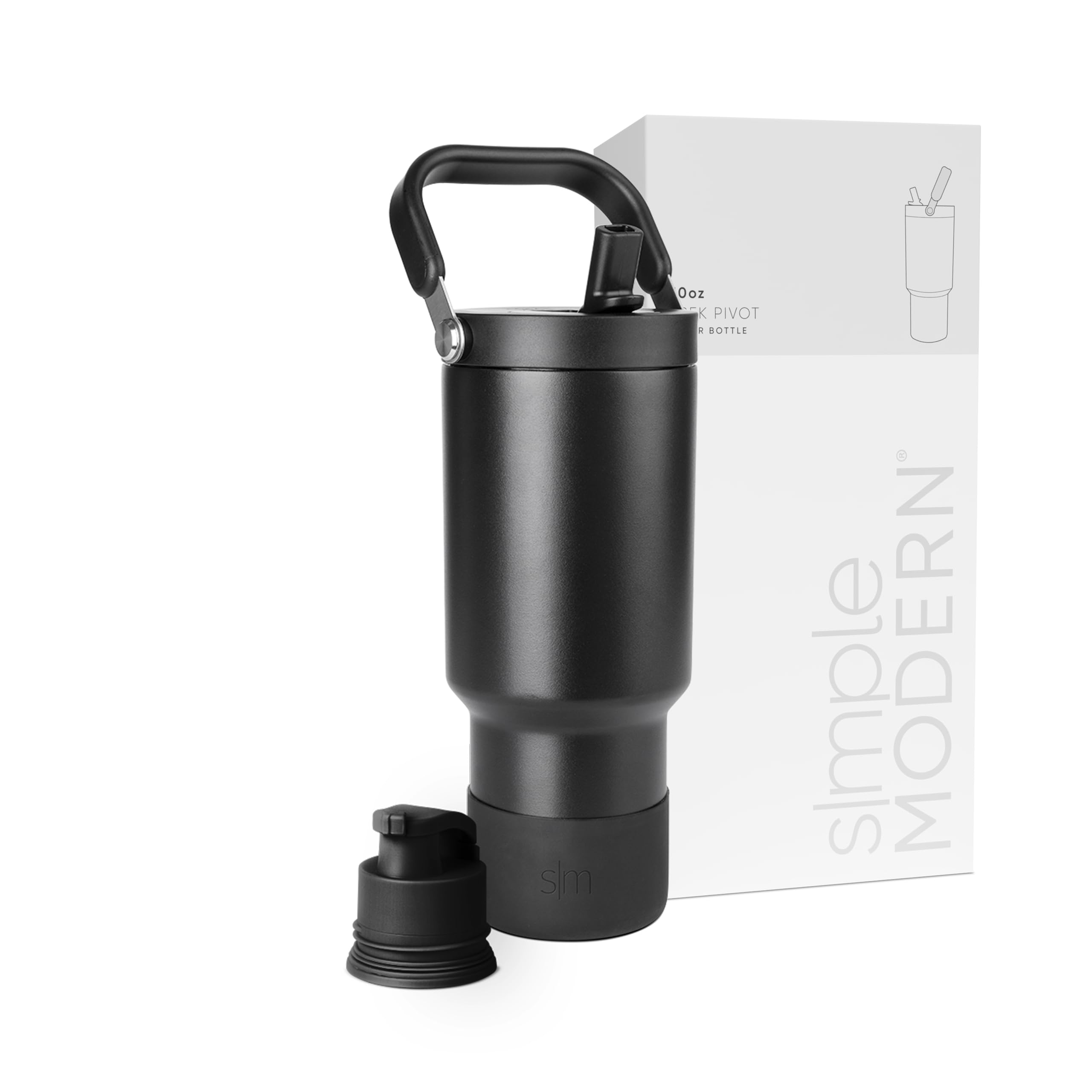 Foto 1 | Botella De Agua Simple Modern Trek Pivot 900 Ml Midnight Black - Venta Internacional.