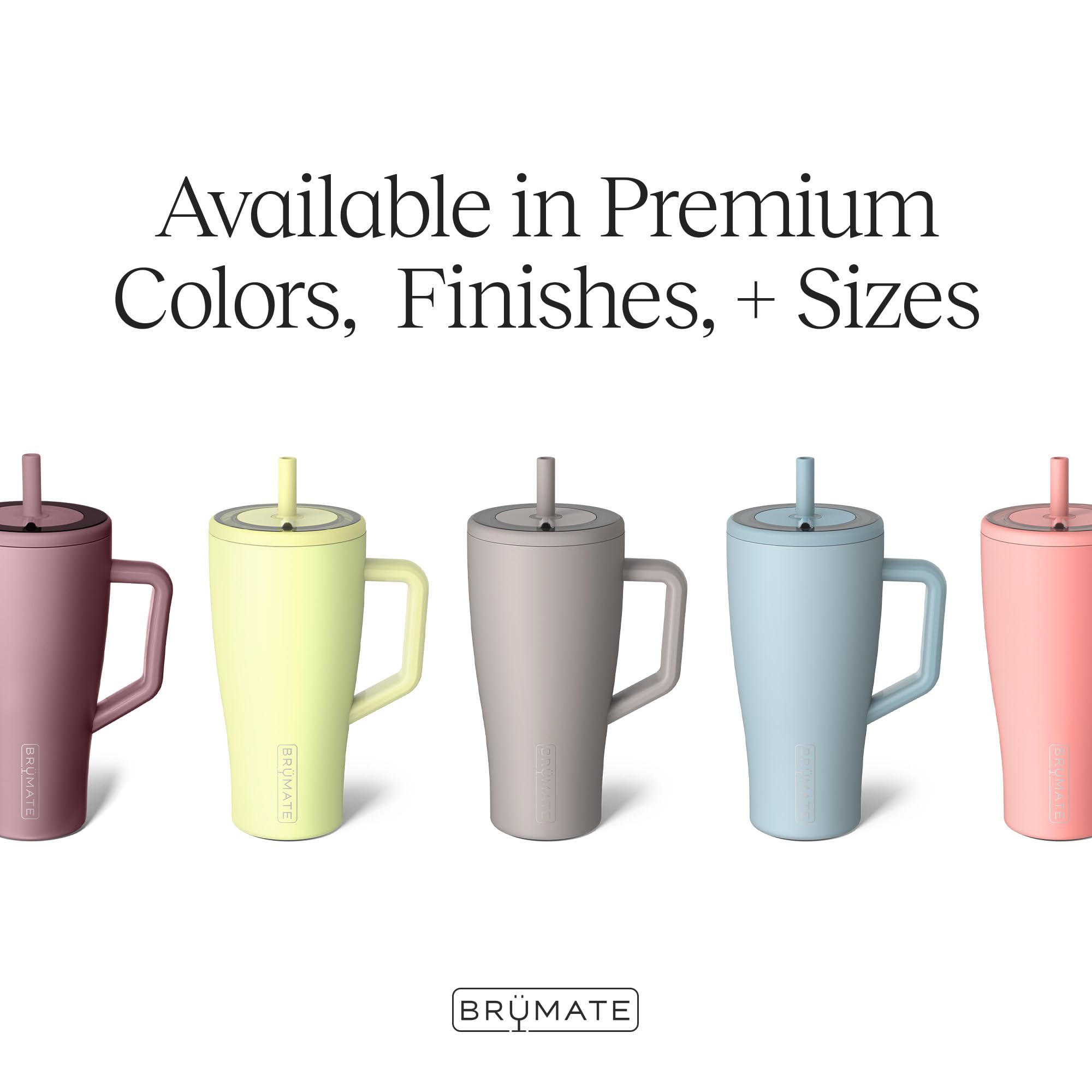 Foto 4 pulgar | Vaso Brümate Era De 900 Ml Con Asa, Pajita Y Tapa De Acero Inoxidable - Venta Internacional.