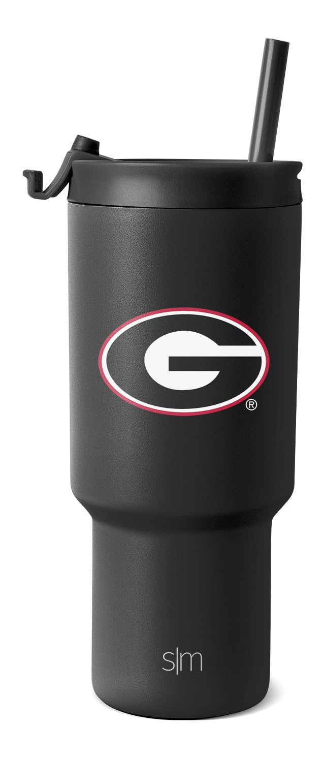 Foto 1 | Vaso Simple Modern Georgia Bulldogs De Acero Inoxidable De 900 Ml - Venta Internacional.