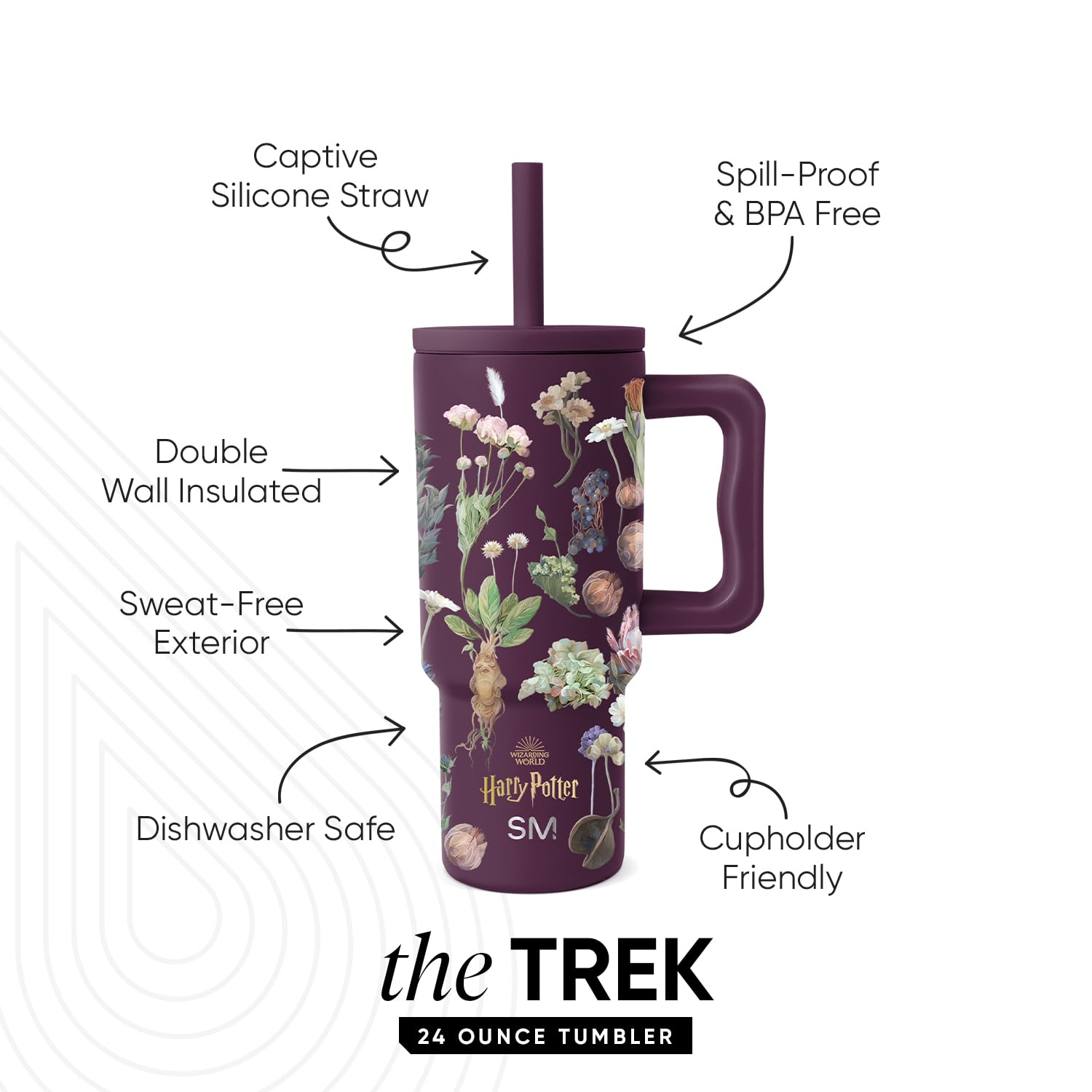 Foto 2 | Vaso Sencillo Y Moderno De Harry Potter Kids De 710 Ml Con Asa - Venta Internacional.