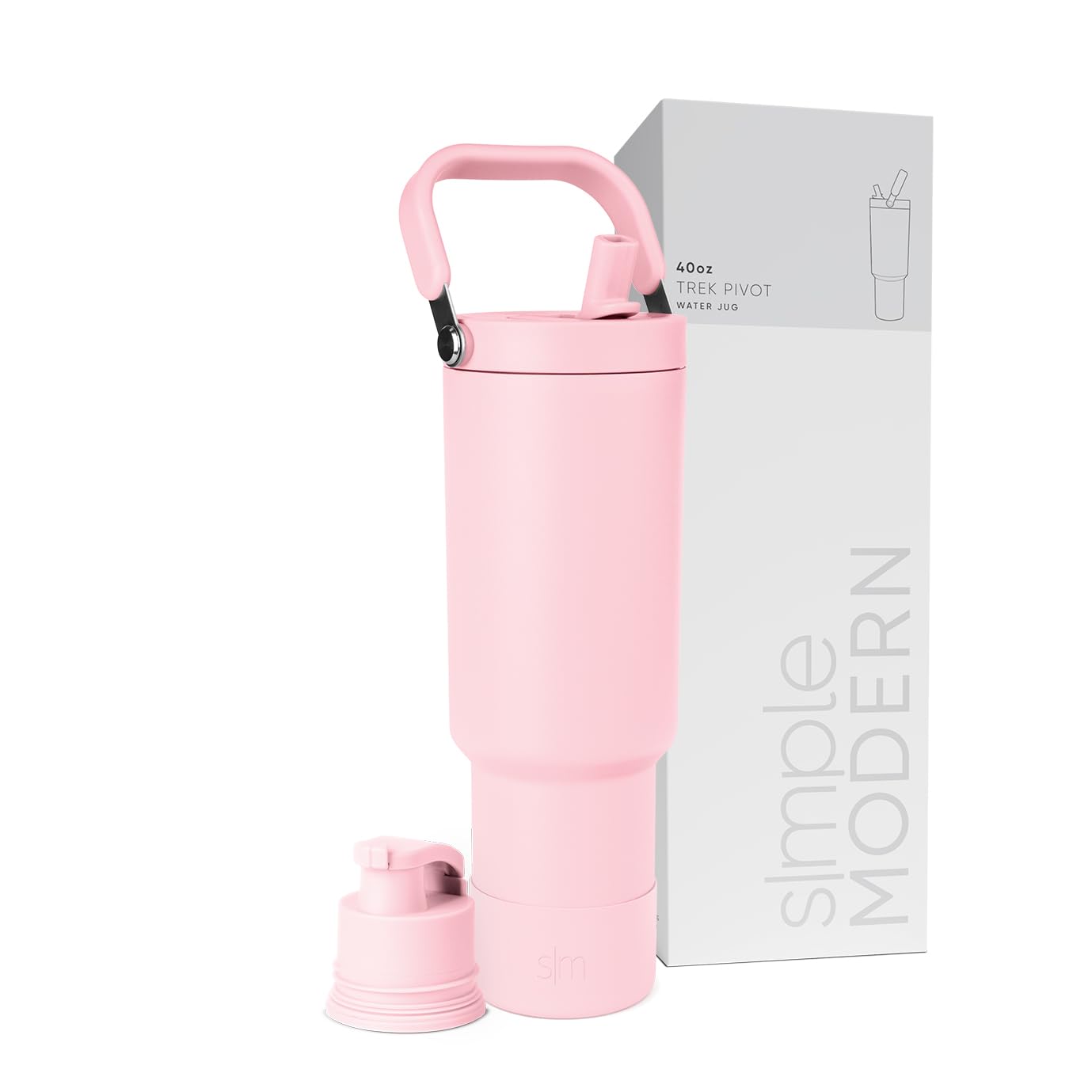 Foto 2 pulgar | Botella De Agua Simple Modern Trek Pivot 1.2 L Con Mango Blush - Venta Internacional.