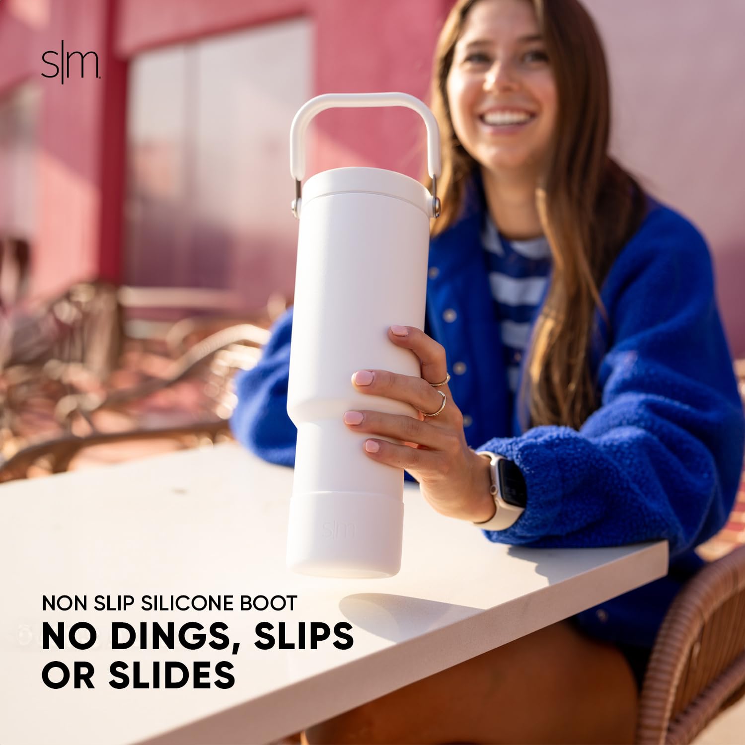 Foto 5 pulgar | Botella De Agua Simple Modern Trek Pivot 1.2 L Con Mango Blush - Venta Internacional.