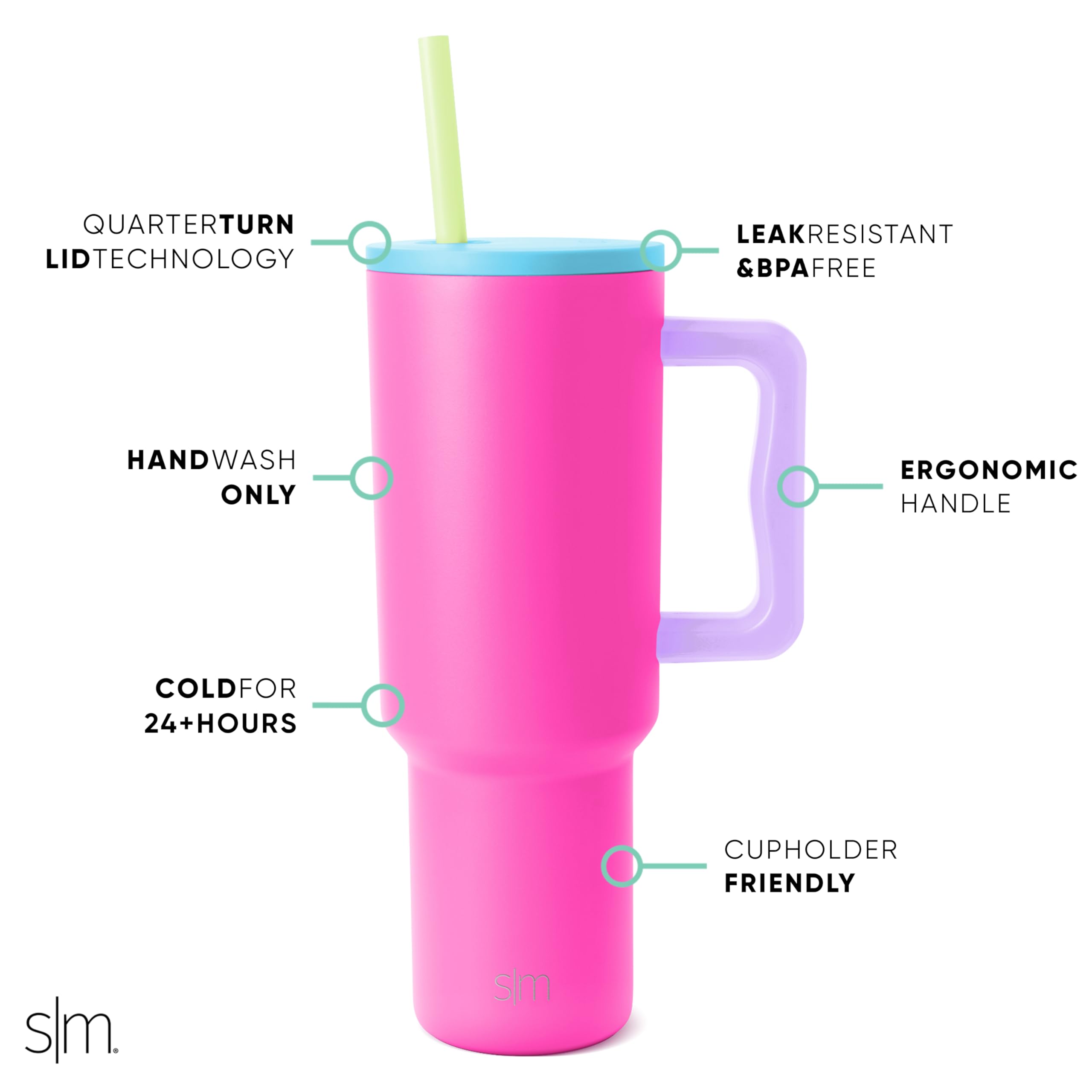 Foto 3 pulgar | Vaso Simple Modern Trek Collection 1.2 L Con Mango, Mezcla De Los Años 80 - Venta Internacional.