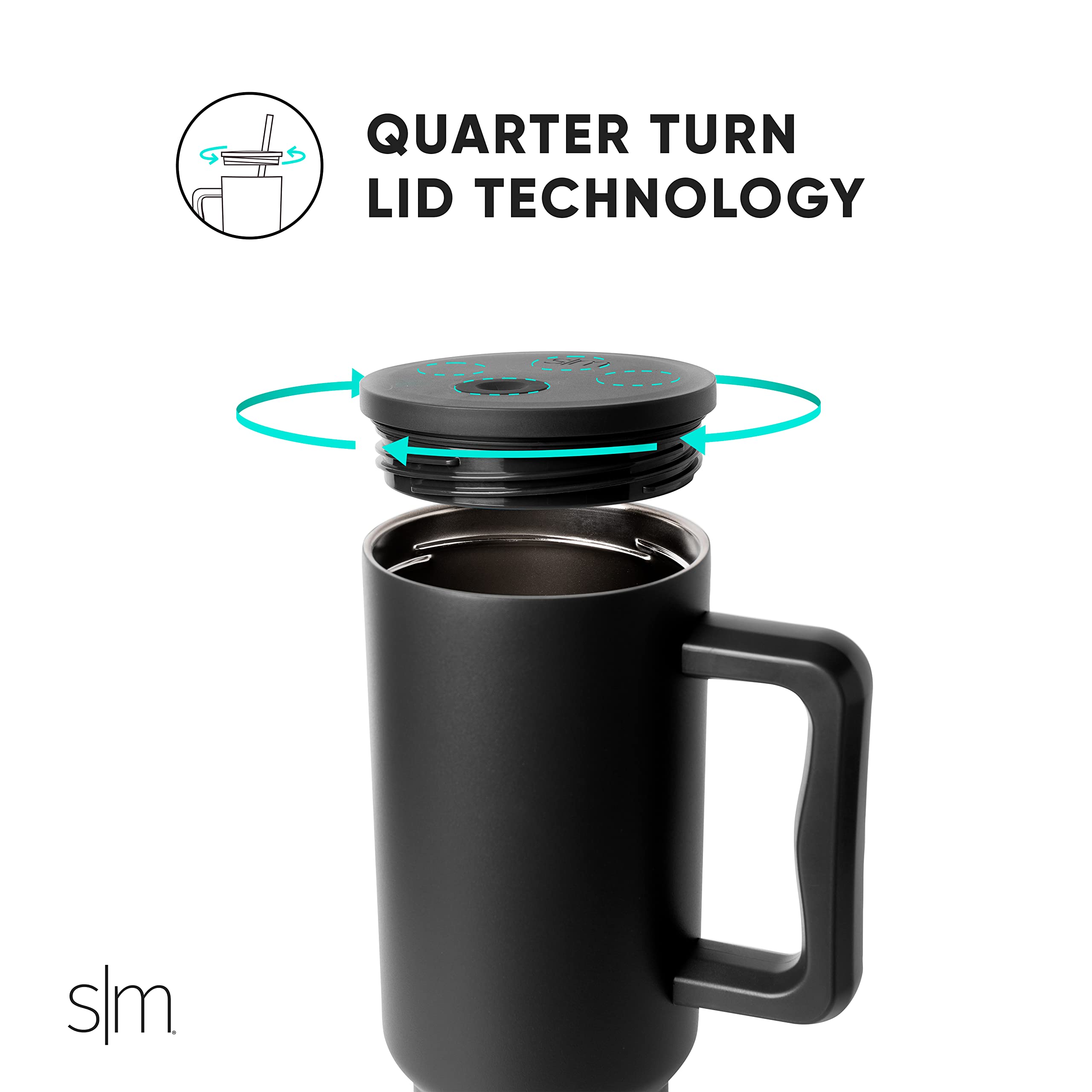 Foto 5 pulgar | Vaso Simple Modern Trek Collection 1.2 L Con Mango, Mezcla De Los Años 80 - Venta Internacional.