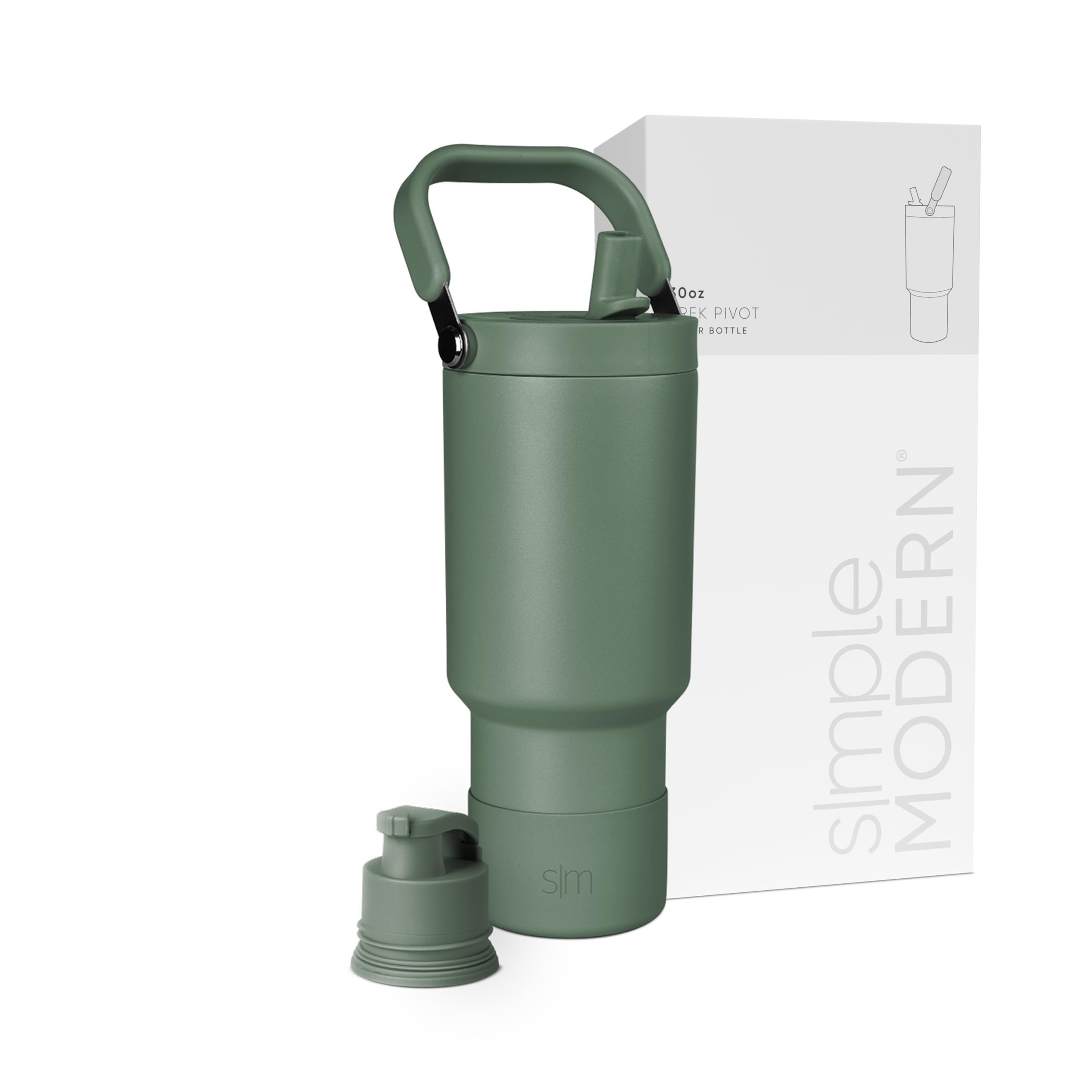 Botella De Agua Simple Modern Trek Pivot De Acero Inoxidable De 900 Ml - Venta Internacional.