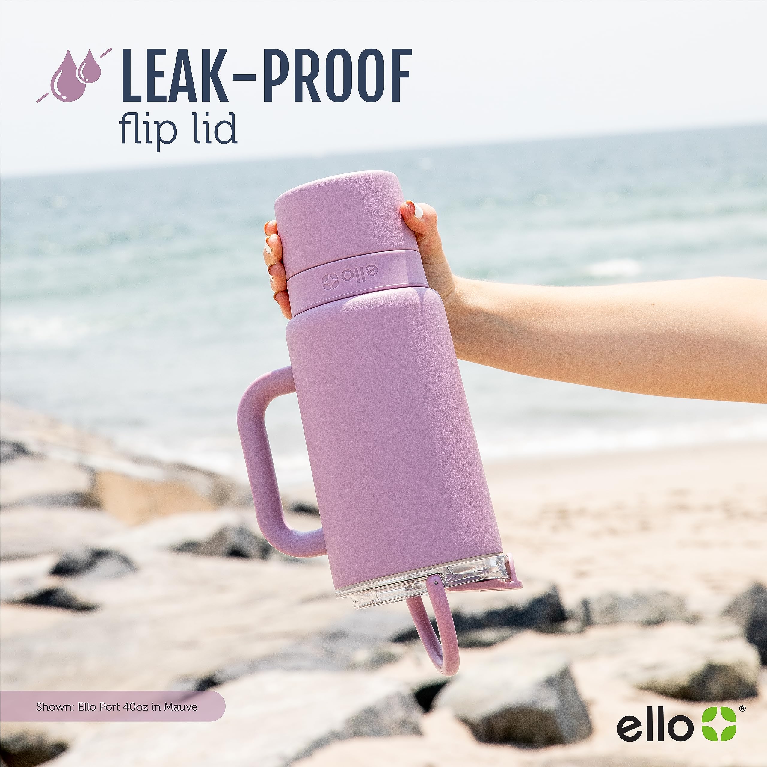 Foto 4 pulgar | Botella De Agua Ello Port 1.2 L De Acero Inoxidable Con Aislamiento Al Vacío - Venta Internacional.