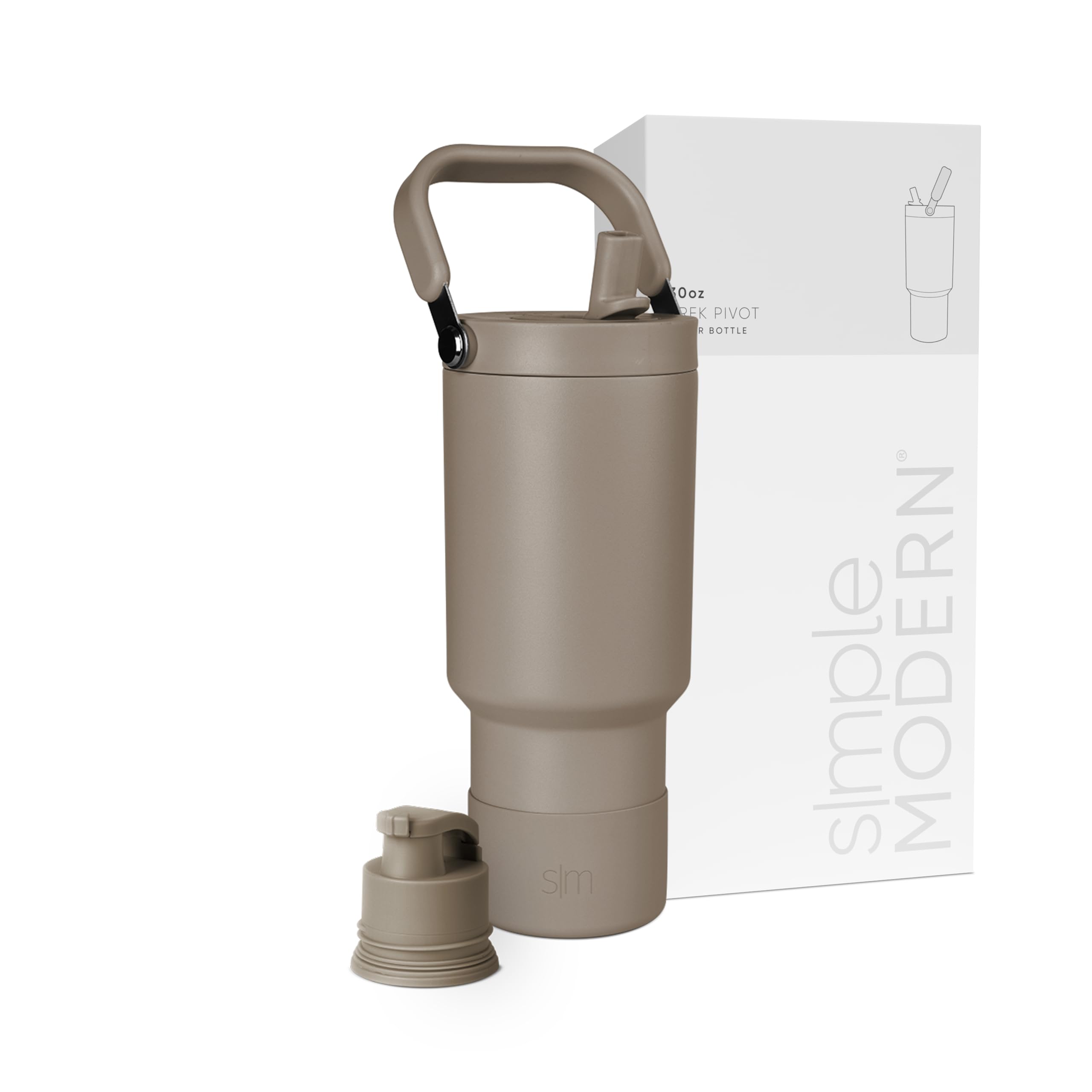 Botella De Agua Simple Modern Trek Pivot 900ml Hazelnut - Venta Internacional.