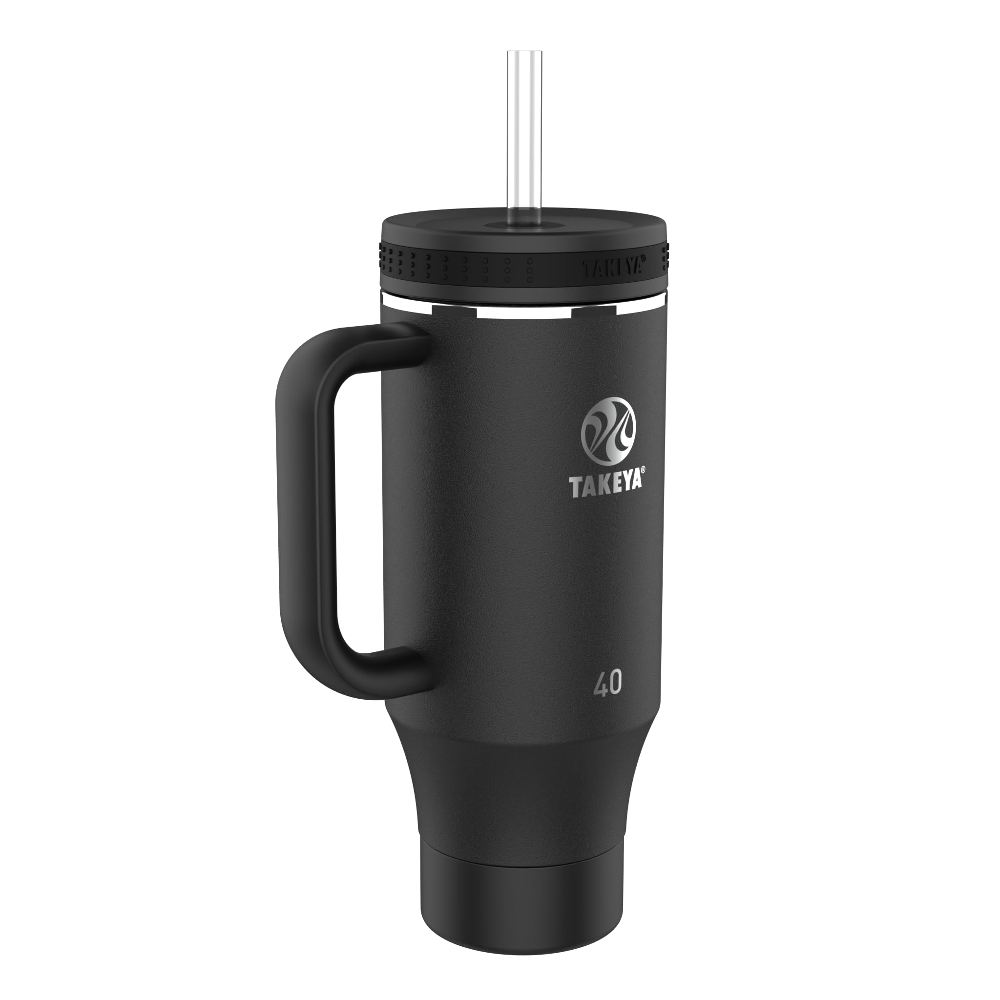 Vaso Takeya De Acero Inoxidable De 1,2 L Con Tapa, 2 Pajitas De Ónix - Venta Internacional.