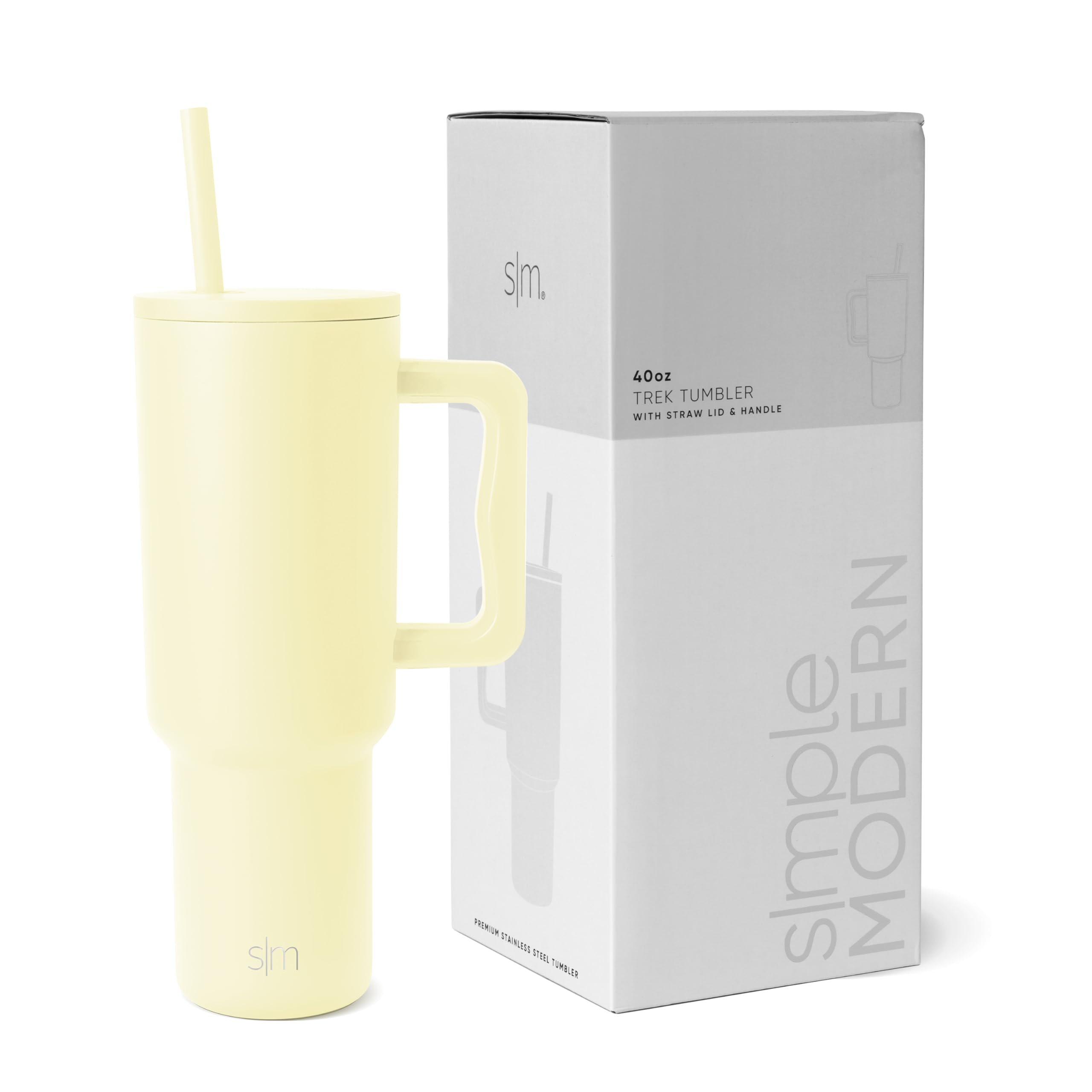 Foto 2 pulgar | Vaso Simple Modern Trek De 1,2 L Con Asa Y Tapa Con Pajita Ss - Venta Internacional.
