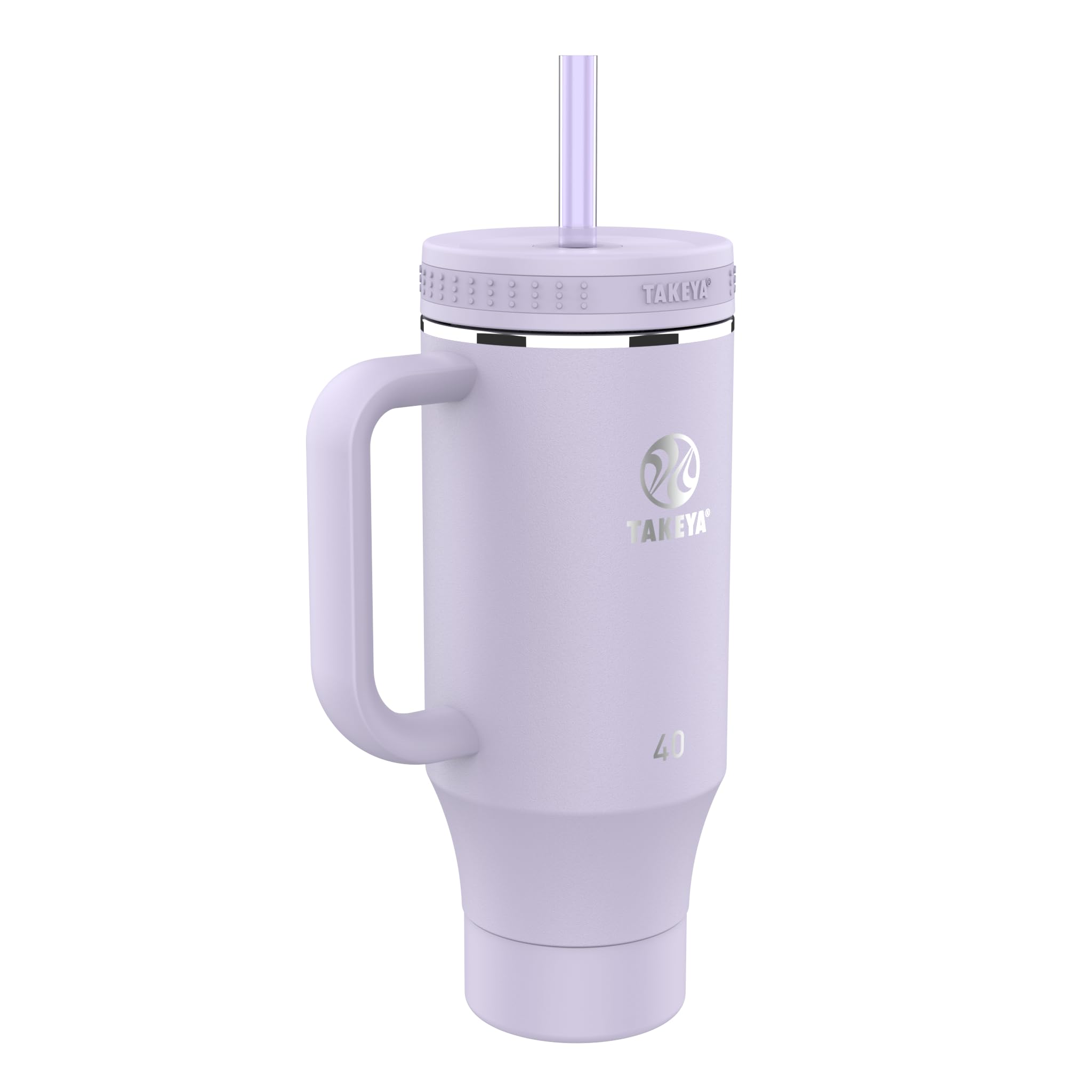 Foto 2 pulgar | Vaso Takeya De Acero Inoxidable De 1,2 Litros Con Tapa Y 2 Pajitas, Color Morado - Venta Internacional.